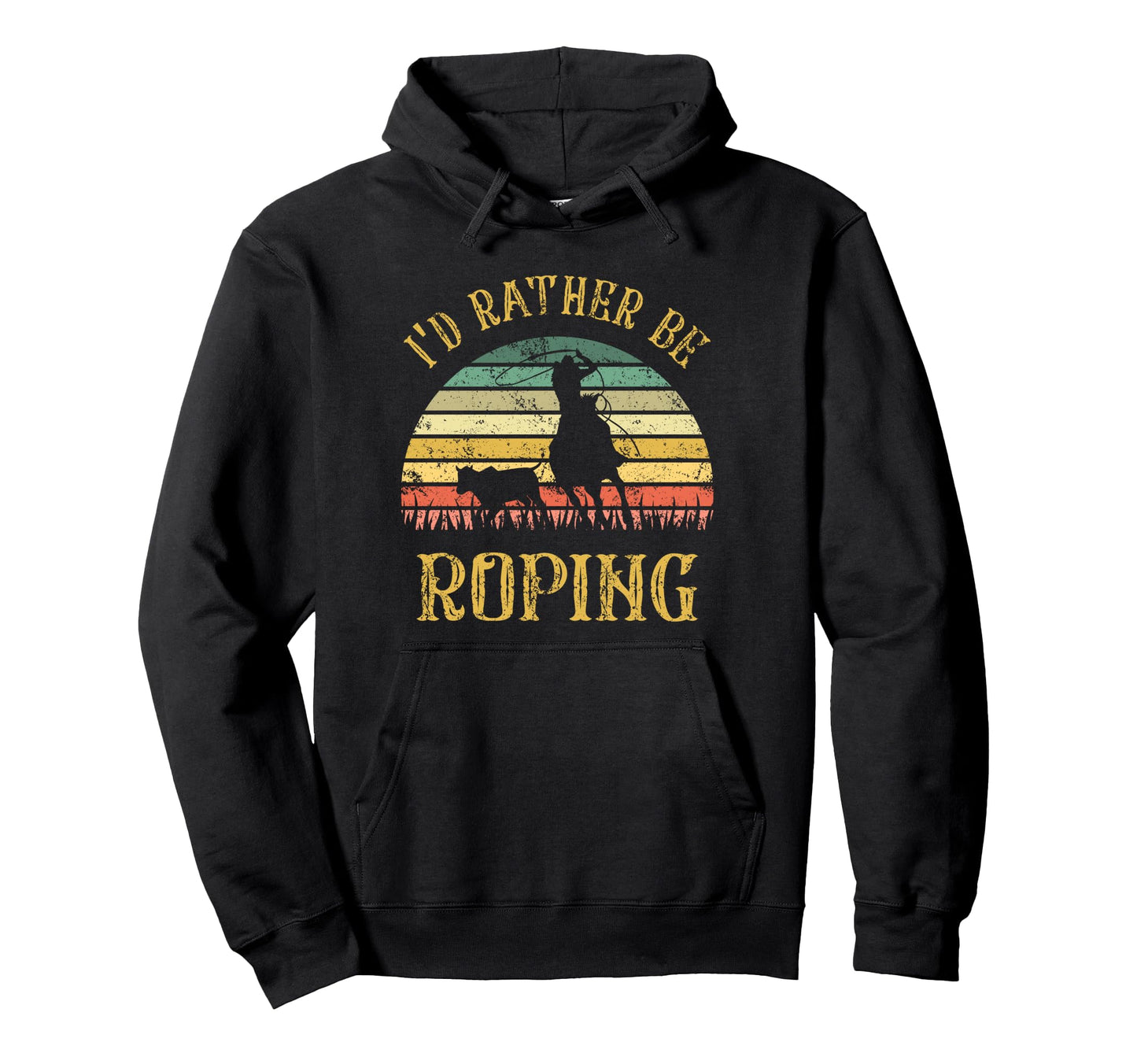 Team Roping Cowboy Cowgirl Roper Hoodie - Graphic Print Unisex - T-Shirt, Sweatshirt, Hoodie