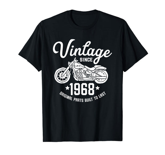 50Th Birthday Motorcycle 1968 Rider T-Shirt - Minimalist Print Unisex - T-Shirt, Sweatshirt, Hoodie