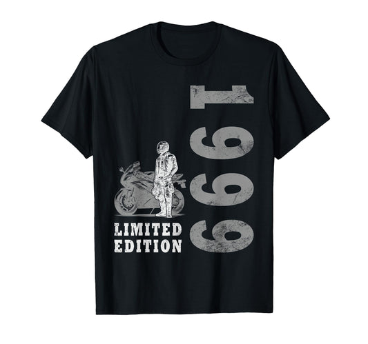 25 Years Biker 1999 Motorcycle T-Shirt - Streetwear Style Men Women - T-Shirt, Sweatshirt, Hoodie