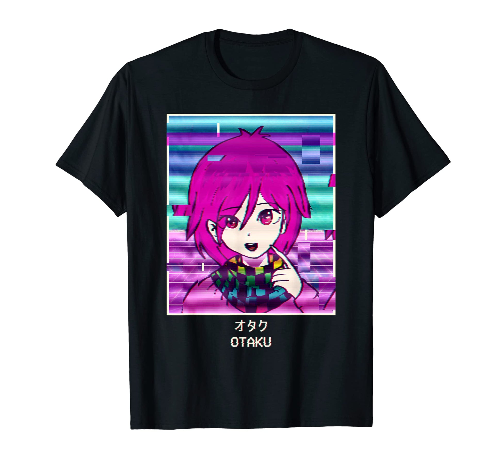 Otaku Anime Japanese Vaporwave Aesthetic T-Shirt - Graphic Print Men Women - T-Shirt, Sweatshirt, Hoodie