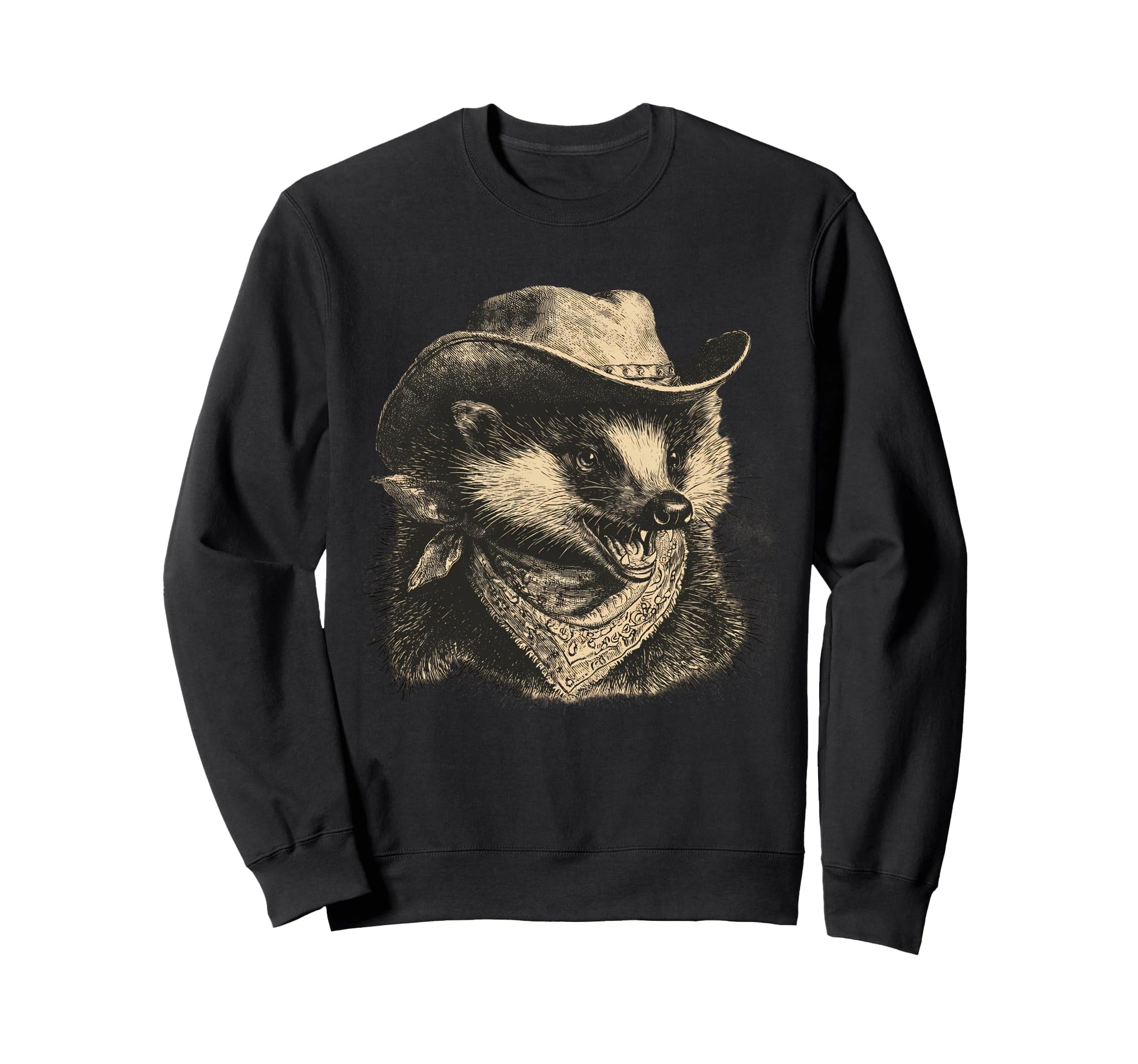 Country Cowboy Hedgehog Rodeo Sweatshirt - Fun Novelty Design Unisex - T-Shirt, Sweatshirt, Hoodie