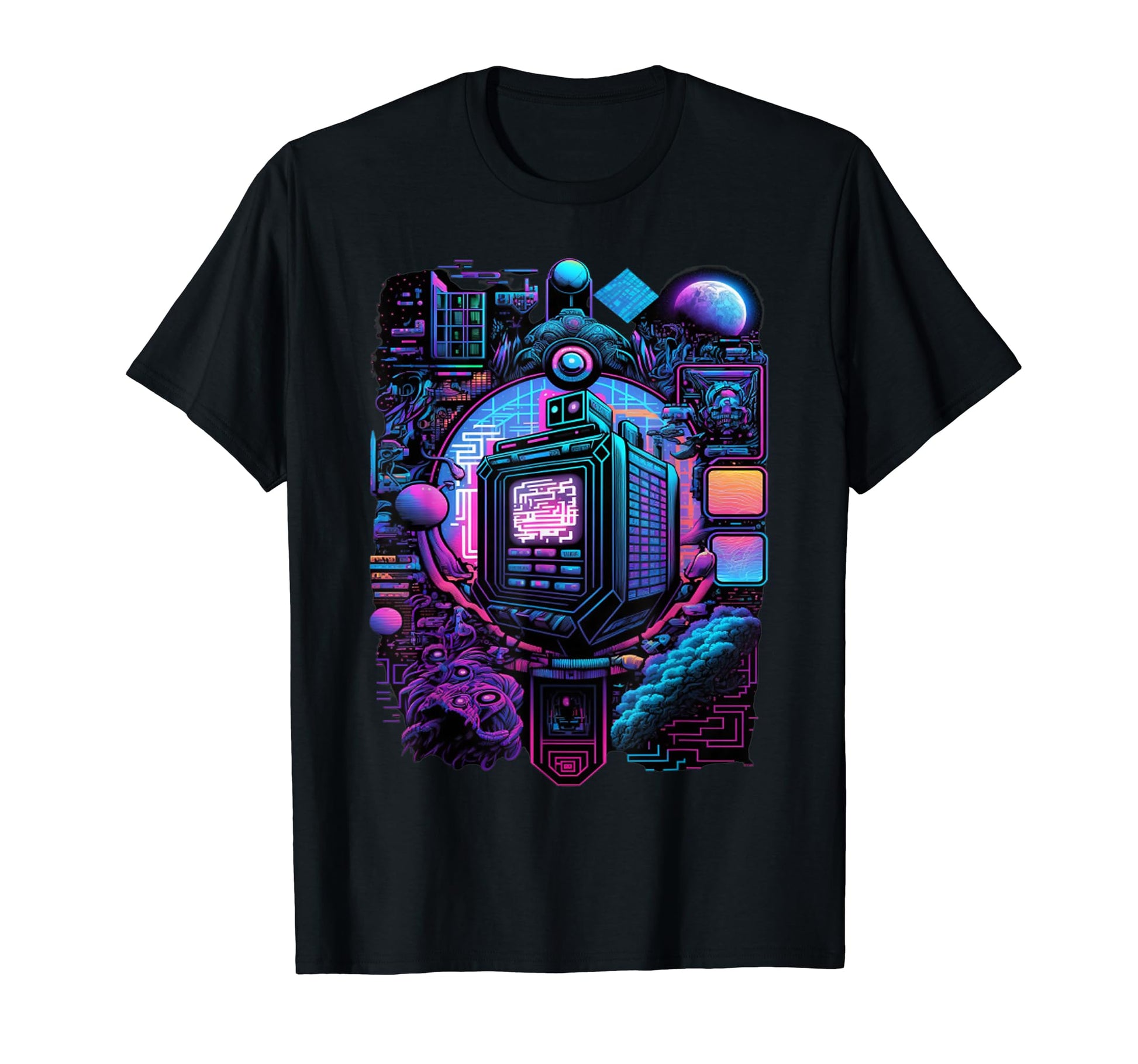 Vaporwave Aesthetic Psychedelic T-Shirt - Fun Novelty Design Men Women - T-Shirt, Sweatshirt, Hoodie