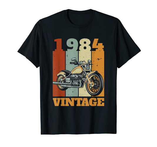 1984 Born Motorcycle Gift Biker T-Shirt - Novelty Apparel for Adults - T-Shirt, Sweatshirt, Hoodie