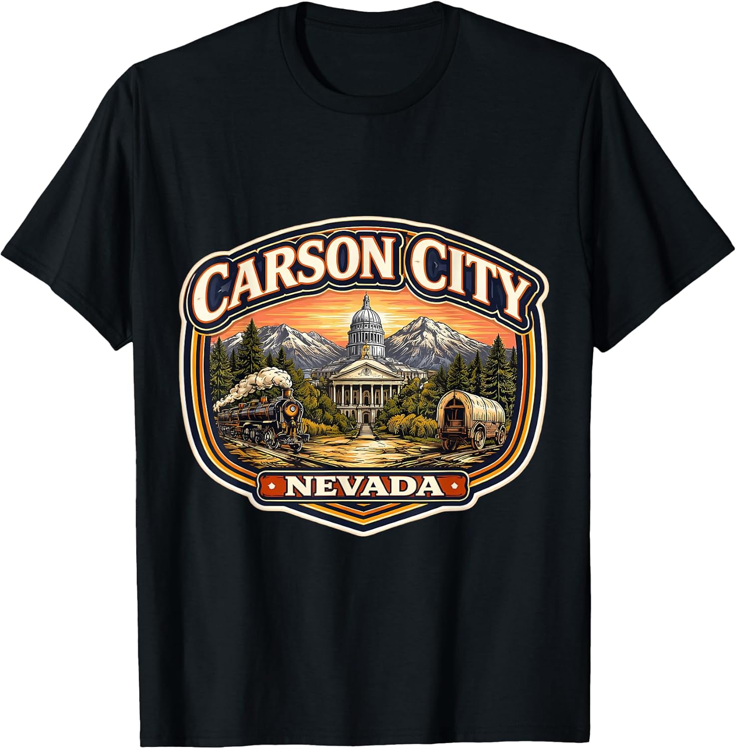 Carson City Nevada Souvenir State Merch - Adult & Kids T-Shirts, Sweatshirts & Hoodies apparel design preview 1