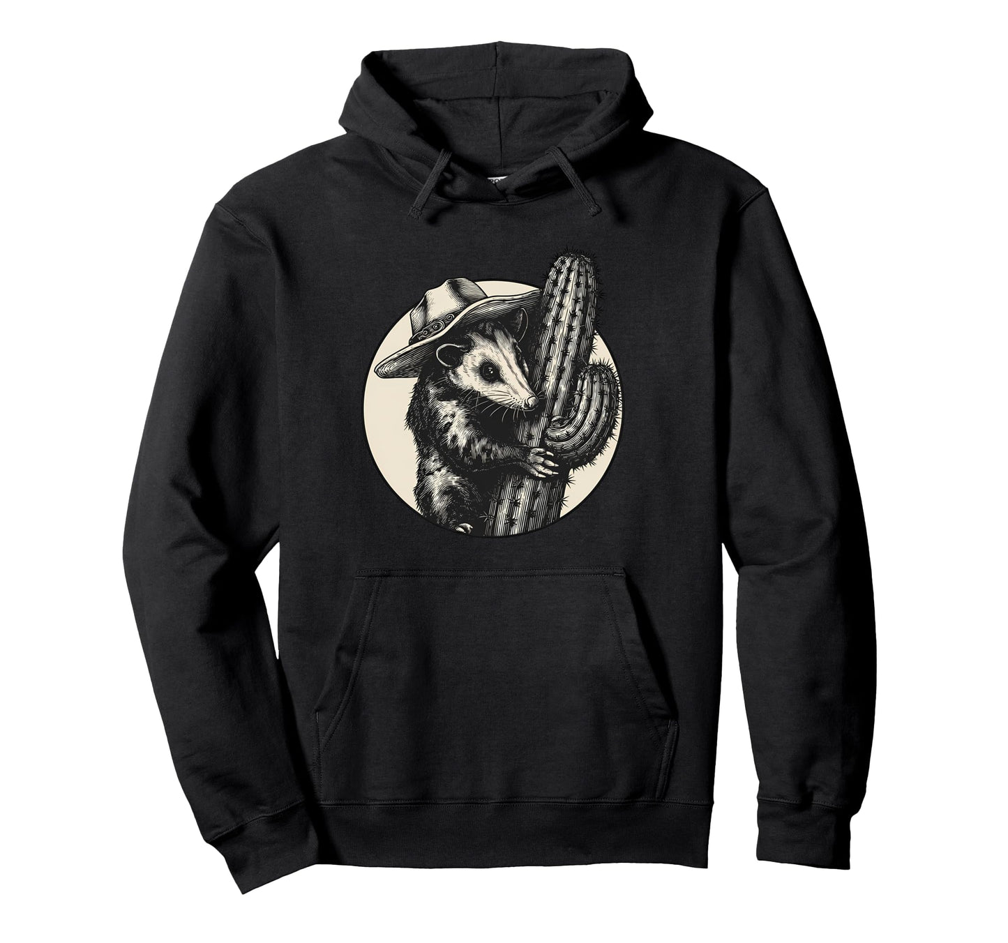 Country Cowboy Opossum Rodeo Cowgirl Hoodie - Streetwear Style for Adults - T-Shirt, Sweatshirt, Hoodie