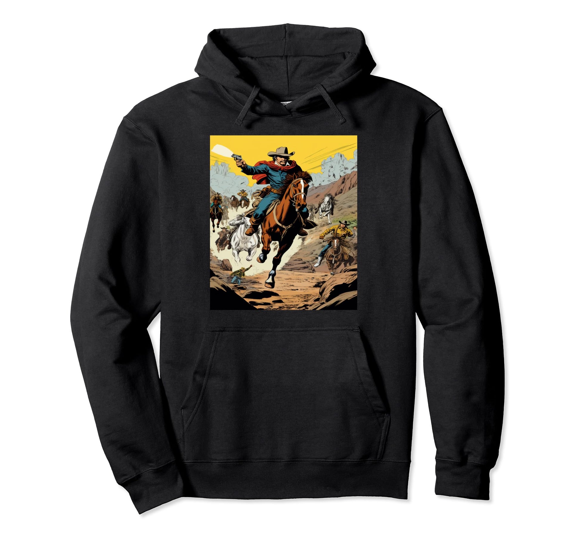No 2 Cowboy Country Comic Western Gift Hoodie - Aesthetic Graphic Men Women - T-Shirt, Sweatshirt, Hoodie
