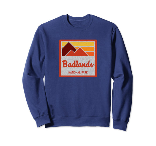 Badlands National Park Stripes Sweatshirt - Unique Graphic Men Women - T-Shirt, Sweatshirt, Hoodie