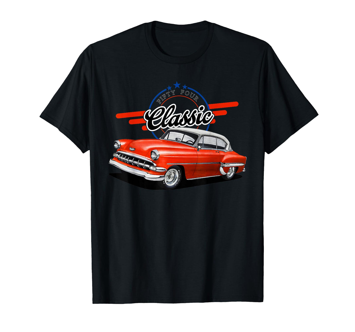 1954 54 Bel Air 50S Silhouette Old Hot T-Shirt - Custom Art Print Unisex - T-Shirt, Sweatshirt, Hoodie