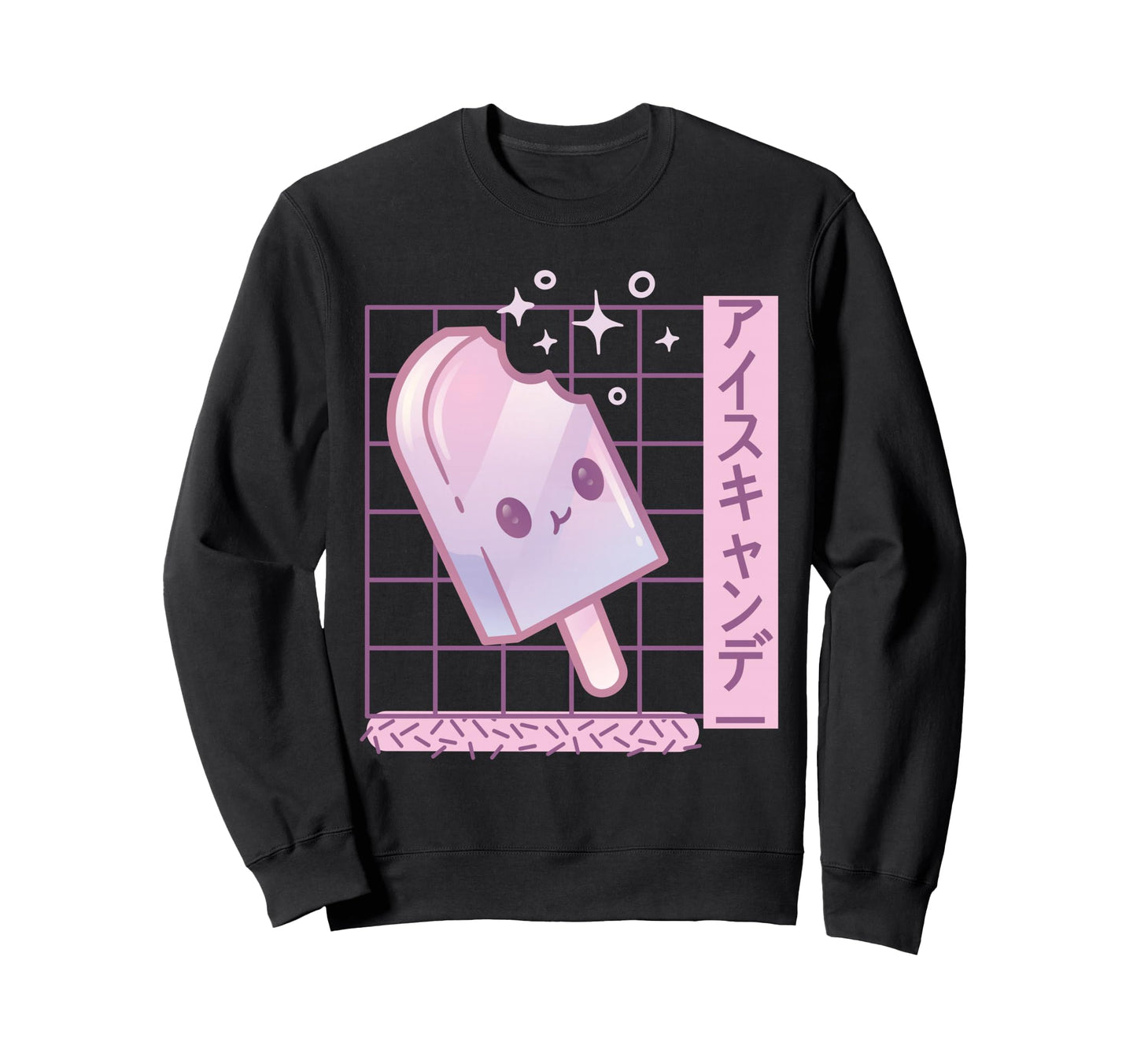 Kawaii Popsicle 80S Vaporwave Sweatshirt - Novelty Apparel Unisex - T-Shirt, Sweatshirt, Hoodie
