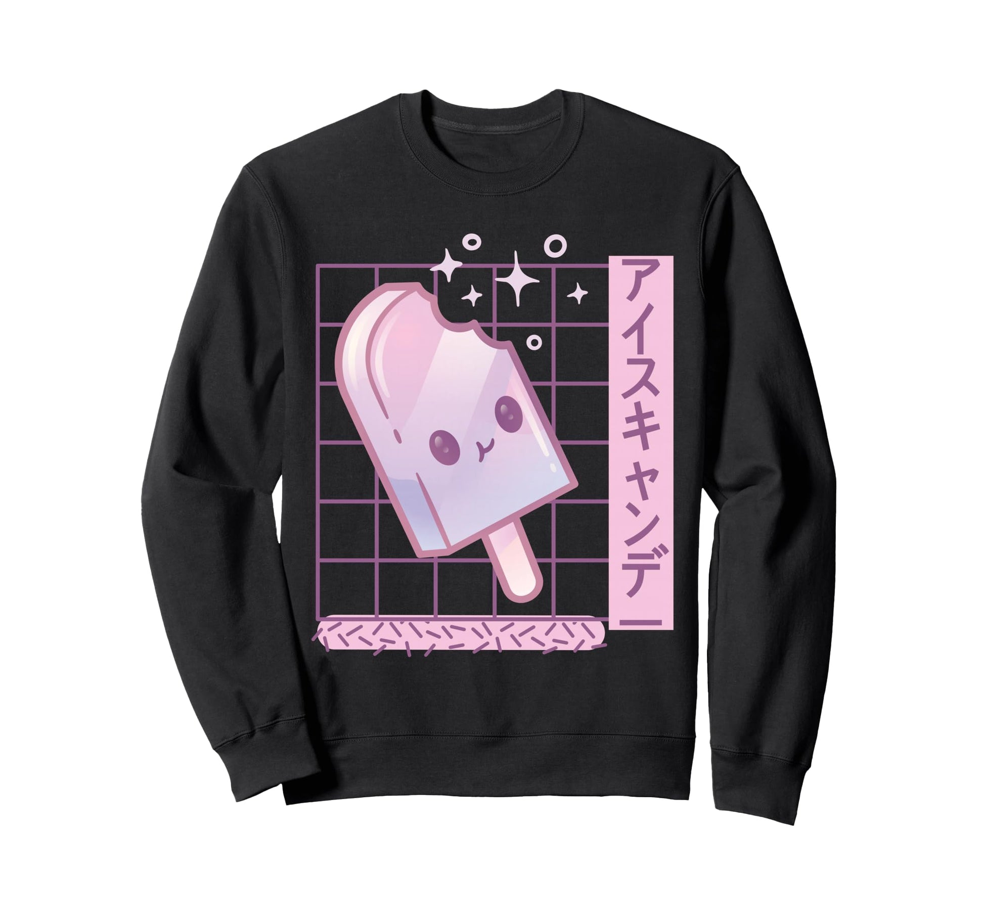 Kawaii Popsicle 80S Vaporwave Sweatshirt - Novelty Apparel Unisex - T-Shirt, Sweatshirt, Hoodie