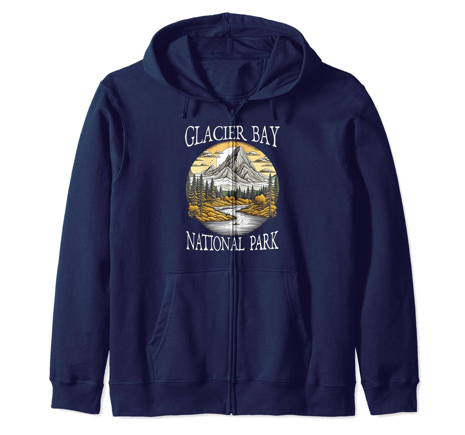 Glacier Bay National Park Alaska Usa Hoodie - Streetwear Style Unisex - T-Shirt, Sweatshirt, Hoodie