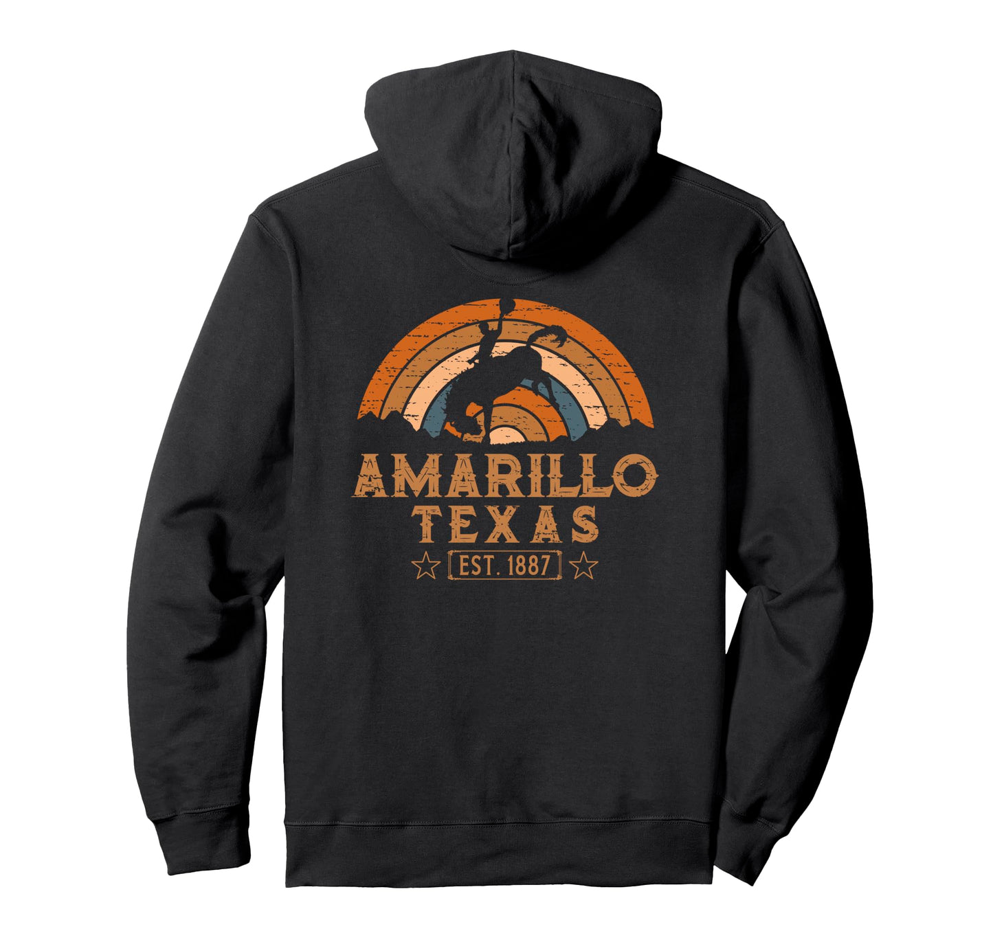 Amarillo Texas Tx Wild West Cowboy Hoodie - Aesthetic Graphic Unisex - T-Shirt, Sweatshirt, Hoodie