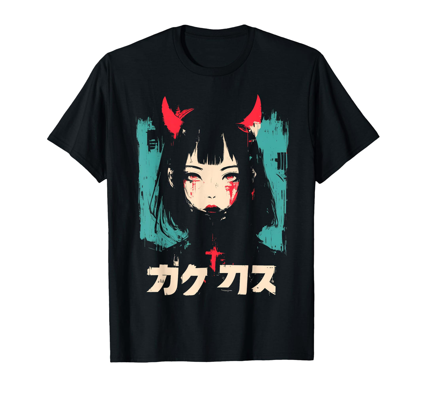Goth Grunge Demon Anime Waifu Horror Alt T-Shirt - Unique Graphic Unisex - T-Shirt, Sweatshirt, Hoodie