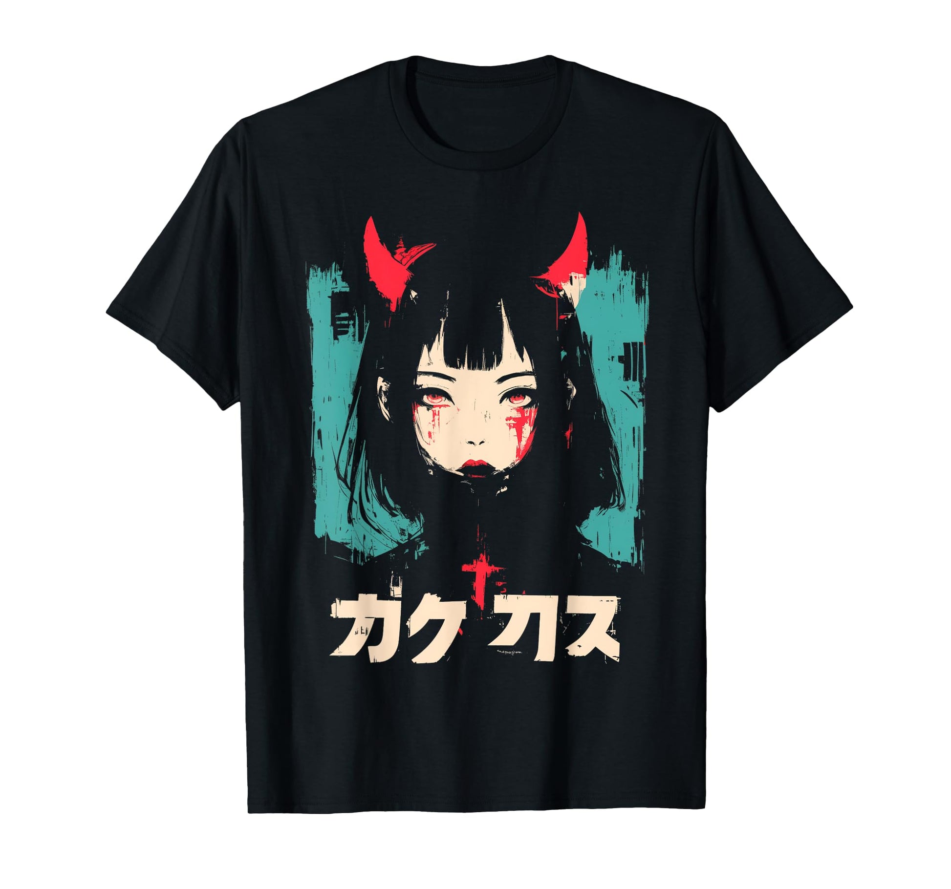 Goth Grunge Demon Anime Waifu Horror Alt T-Shirt - Unique Graphic Unisex - T-Shirt, Sweatshirt, Hoodie