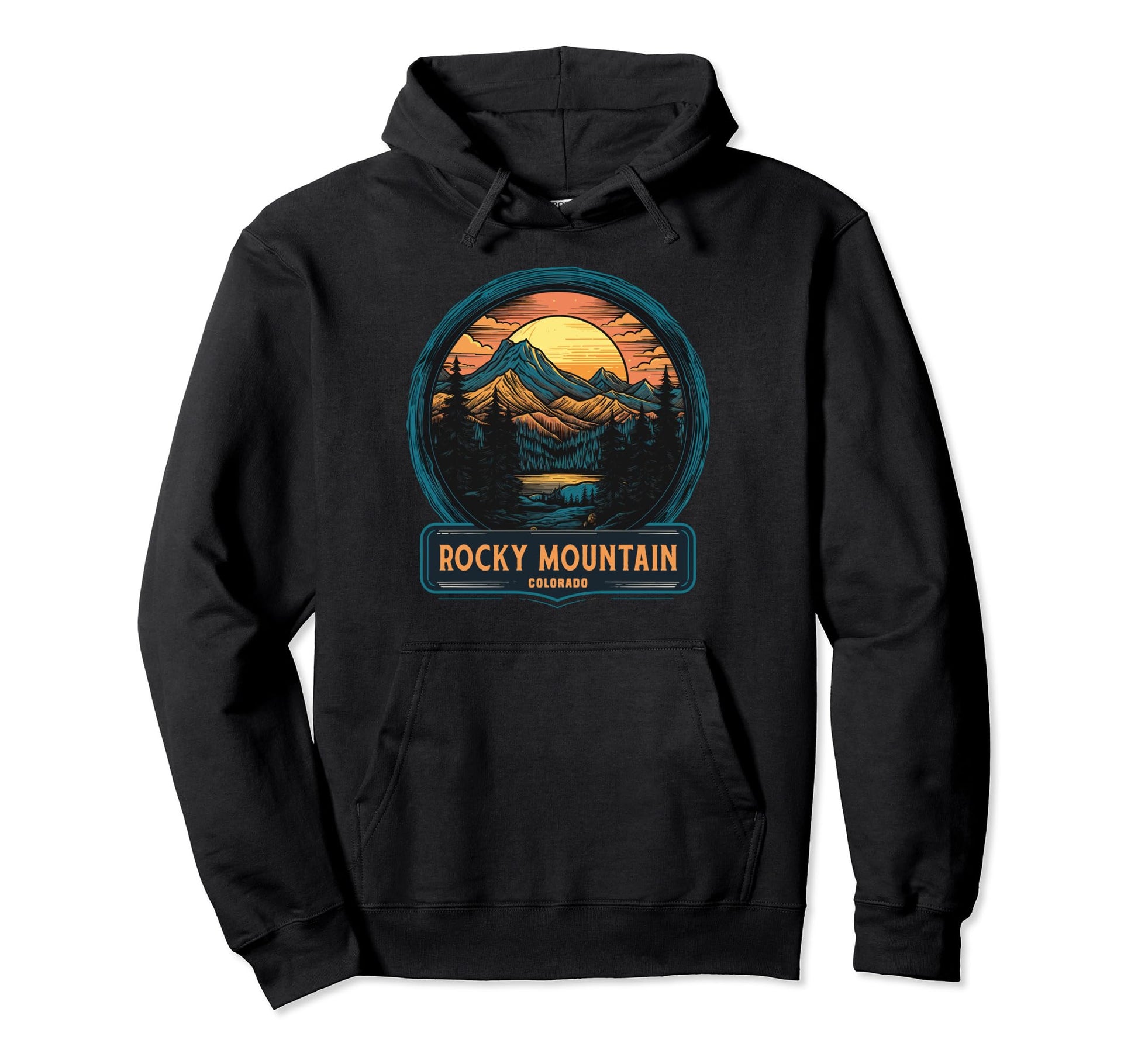 Rocky Mountain Colorado National Park Hoodie - Streetwear Style Men Women - T-Shirt, Sweatshirt, Hoodie