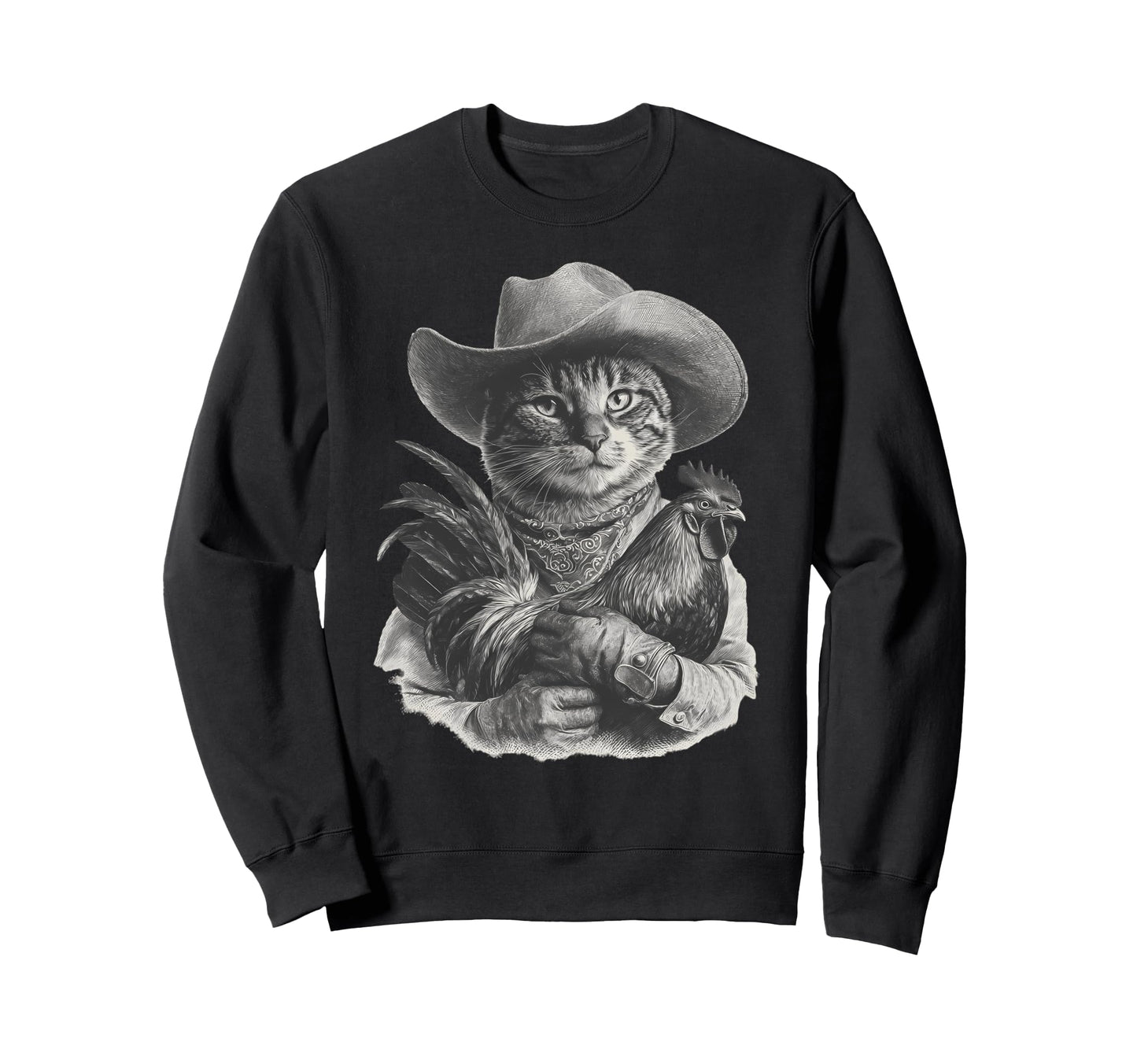 Western Country Cowgirl Funny Cowboy Sweatshirt - Trendy Graphic Men Women - T-Shirt, Sweatshirt, Hoodie