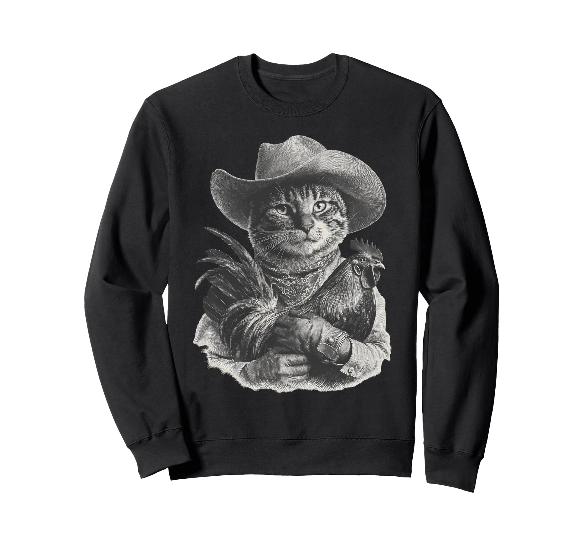 Western Country Cowgirl Funny Cowboy Sweatshirt - Trendy Graphic Men Women - T-Shirt, Sweatshirt, Hoodie