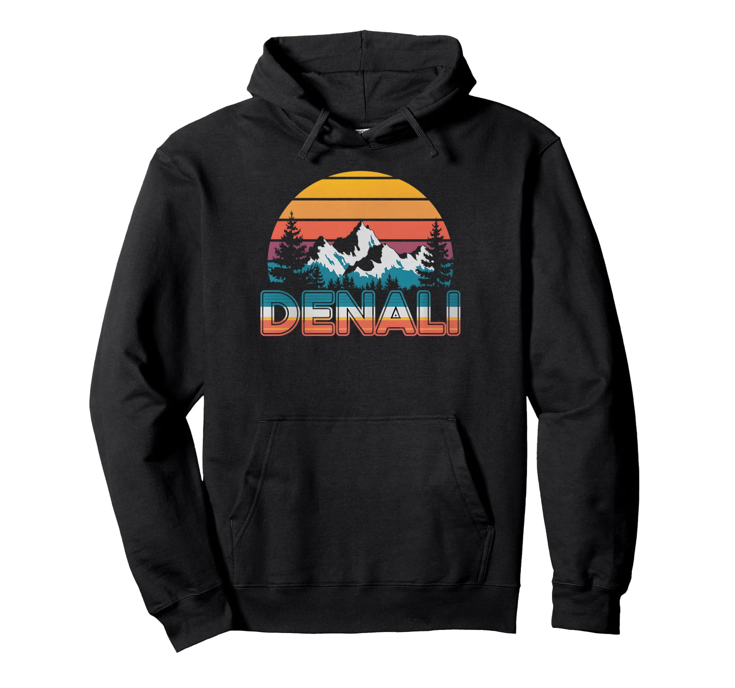 Mount Denali Sunset Mt Denali National Hoodie - Graphic Print for Adults - T-Shirt, Sweatshirt, Hoodie