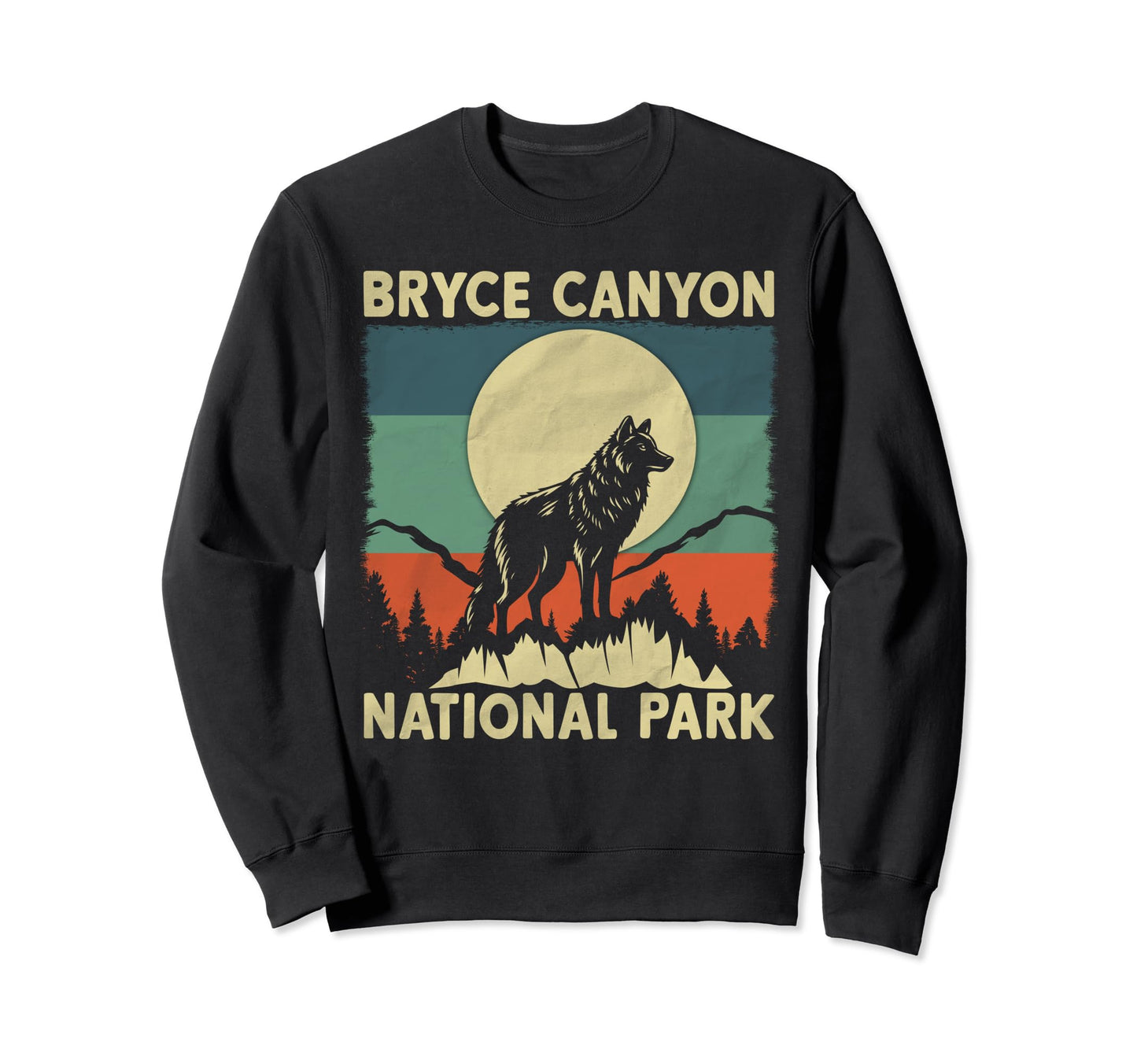 Wolf Bryce Canyon National Park Sweatshirt - Custom Art Print Men Women - T-Shirt, Sweatshirt, Hoodie