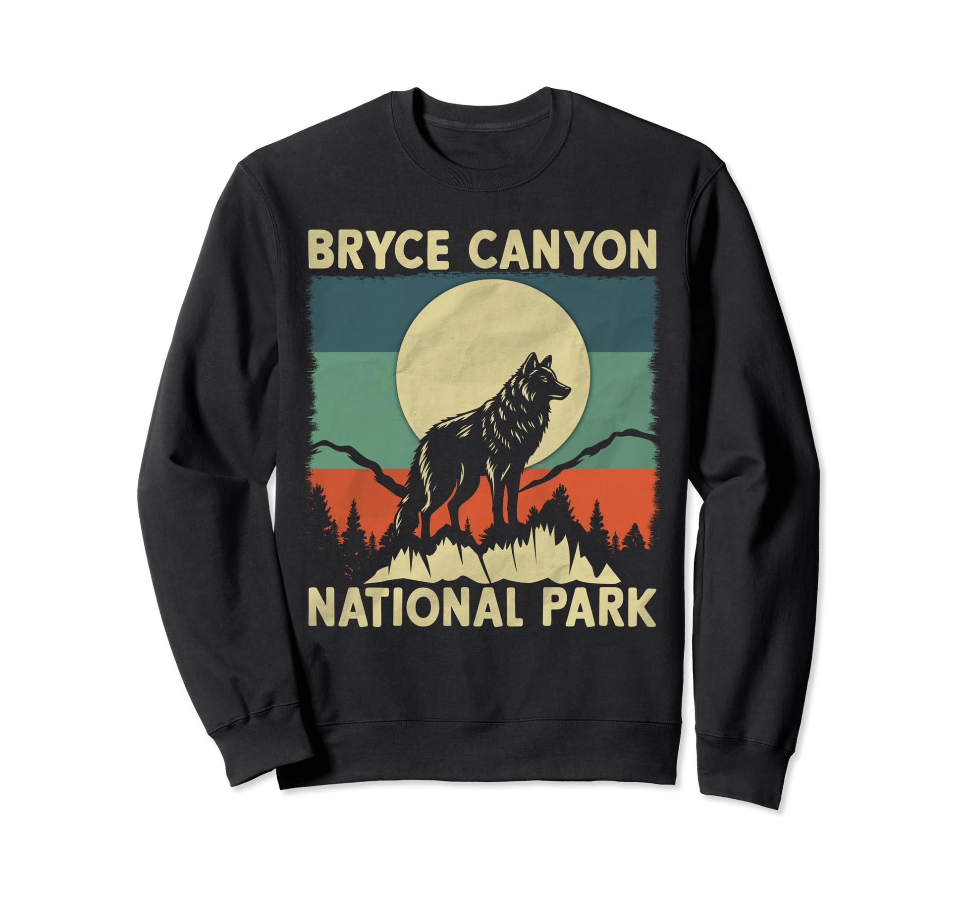 Wolf Bryce Canyon National Park Sweatshirt - Custom Art Print Men Women - T-Shirt, Sweatshirt, Hoodie
