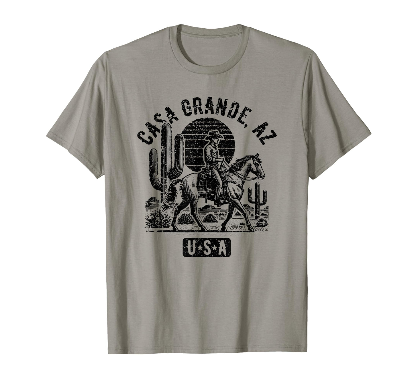 Casa Grande Arizona Usa Cowboy T-Shirt - Casual Everyday Wear for Adults - T-Shirt, Sweatshirt, Hoodie
