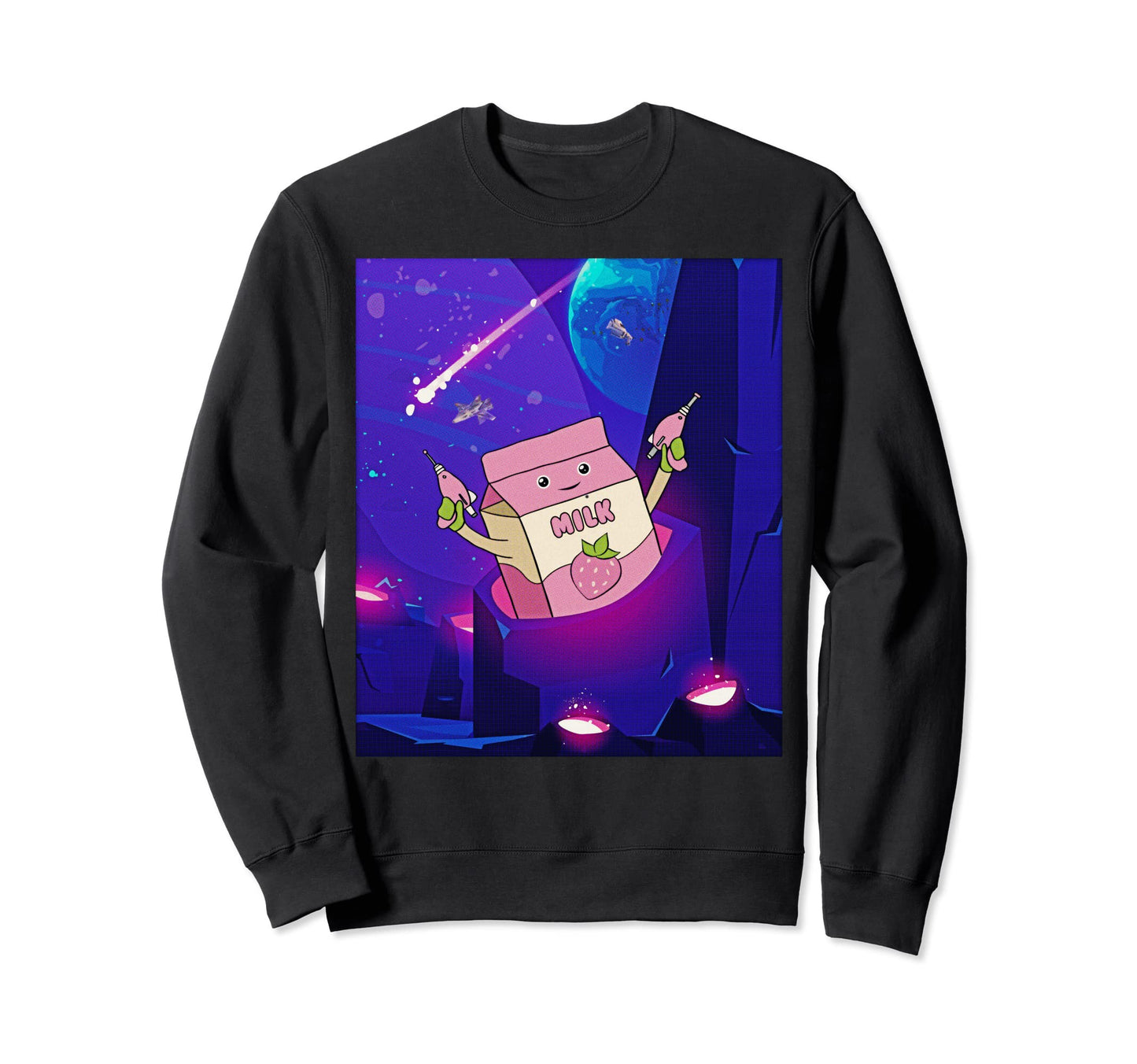 Atom Punk Aesthetic Vaporwave Sweatshirt - Fun Novelty Design Unisex - T-Shirt, Sweatshirt, Hoodie