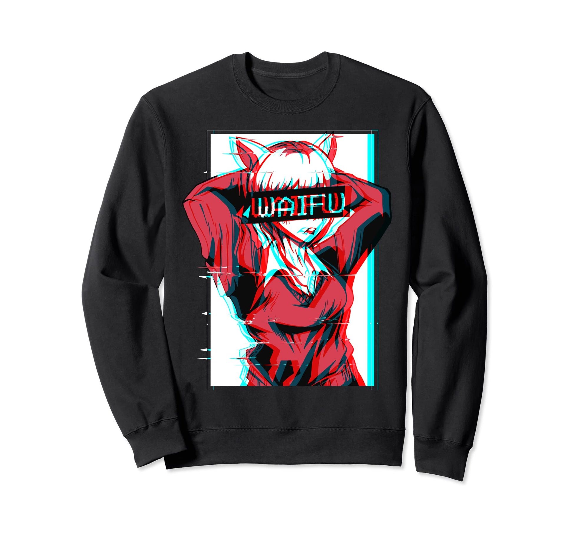 Waifu Neko Anime Cat Japanese Sweatshirt - Novelty Apparel Unisex - T-Shirt, Sweatshirt, Hoodie