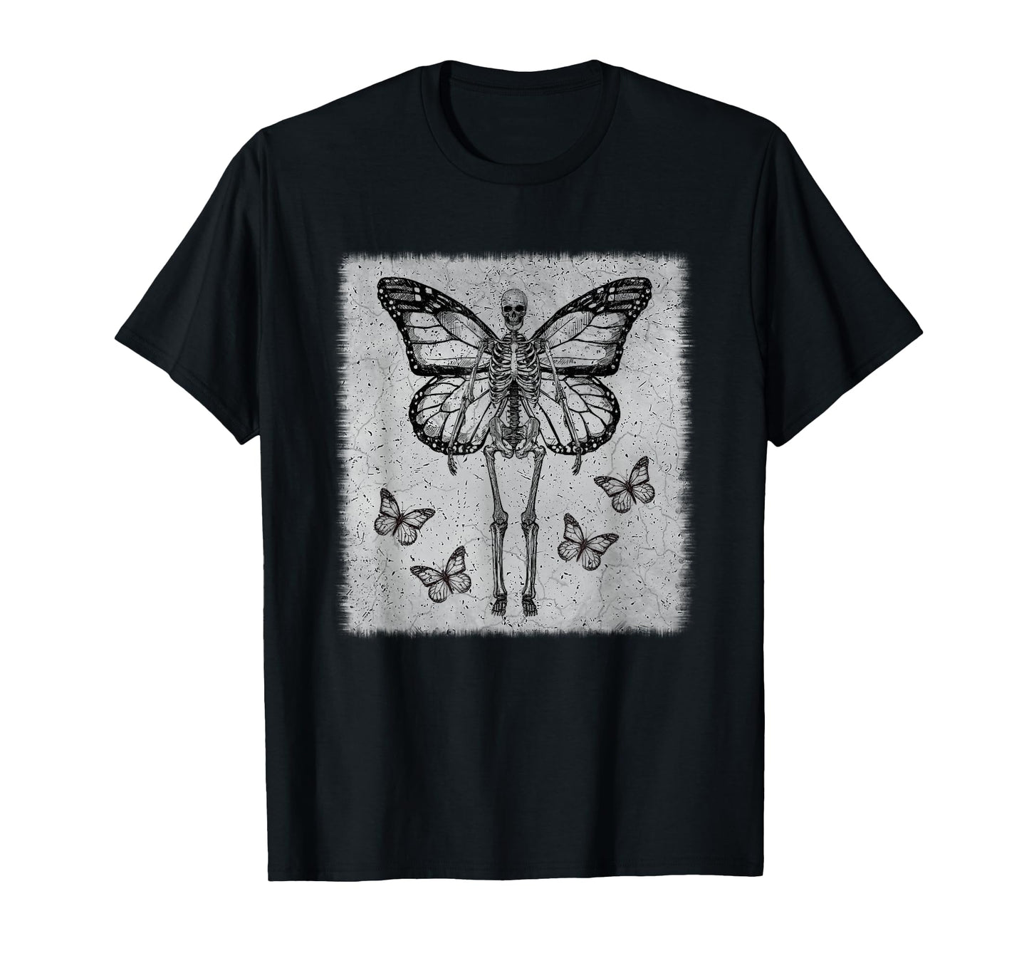Skeleton Fairy Grunge Fairycore T-Shirt - Minimalist Print Men Women - T-Shirt, Sweatshirt, Hoodie