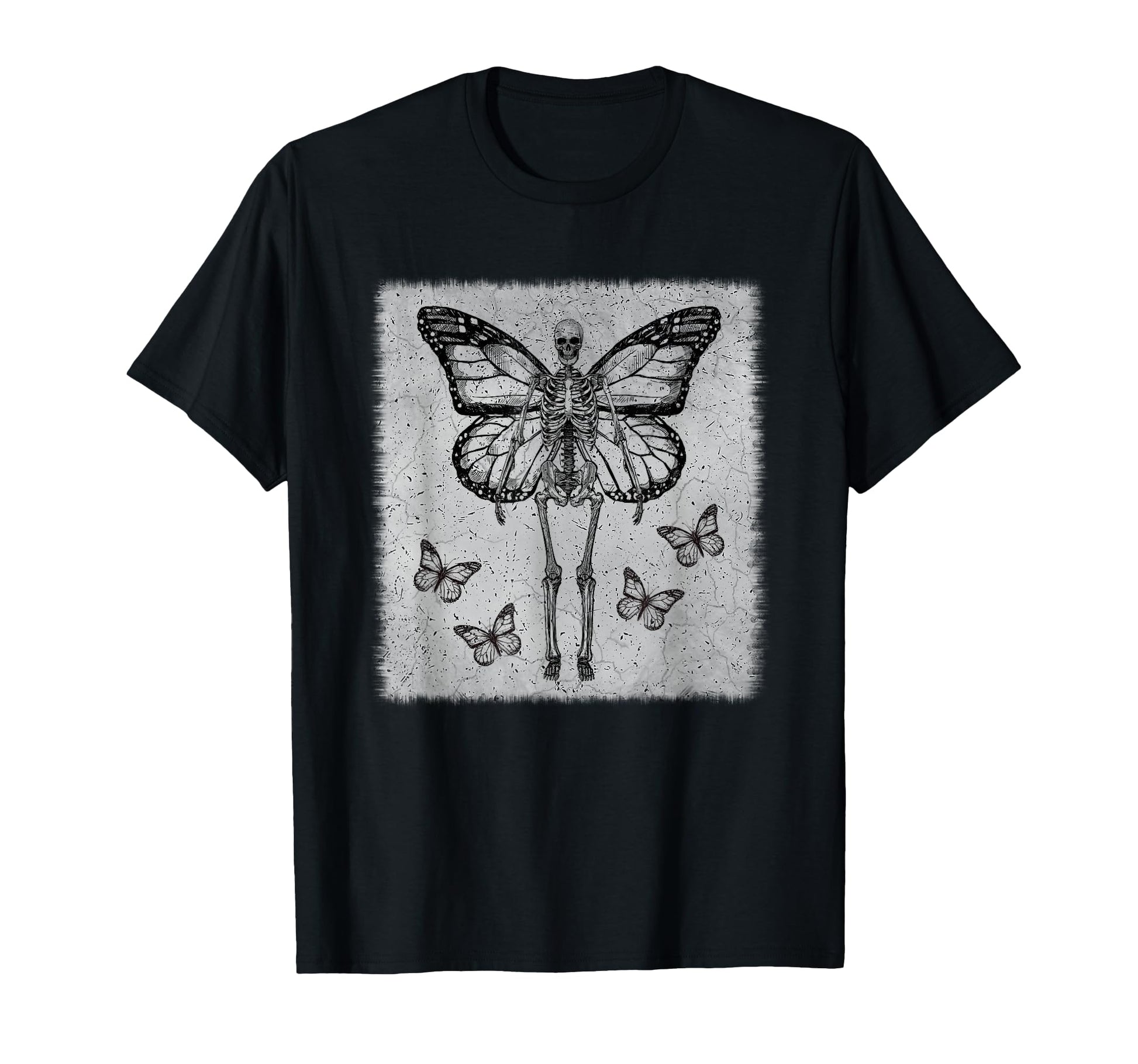 Skeleton Fairy Grunge Fairycore T-Shirt - Minimalist Print Men Women - T-Shirt, Sweatshirt, Hoodie