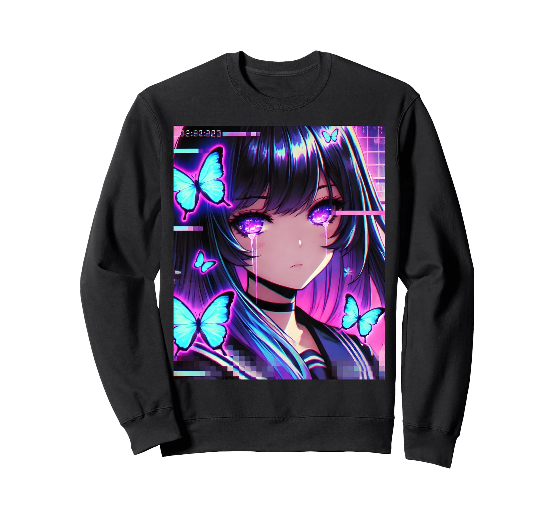 Anime Vaporwave Egirl Aesthetic Sweatshirt - Streetwear Style Unisex - T-Shirt, Sweatshirt, Hoodie