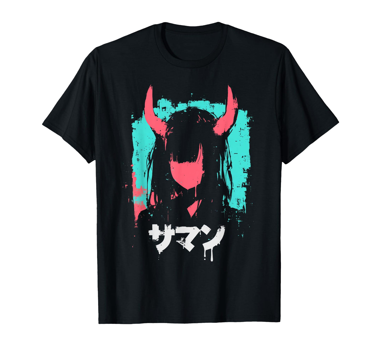 Goth Grunge Demon Anime Waifu Horror Alt T-Shirt - Graphic Print Unisex - T-Shirt, Sweatshirt, Hoodie