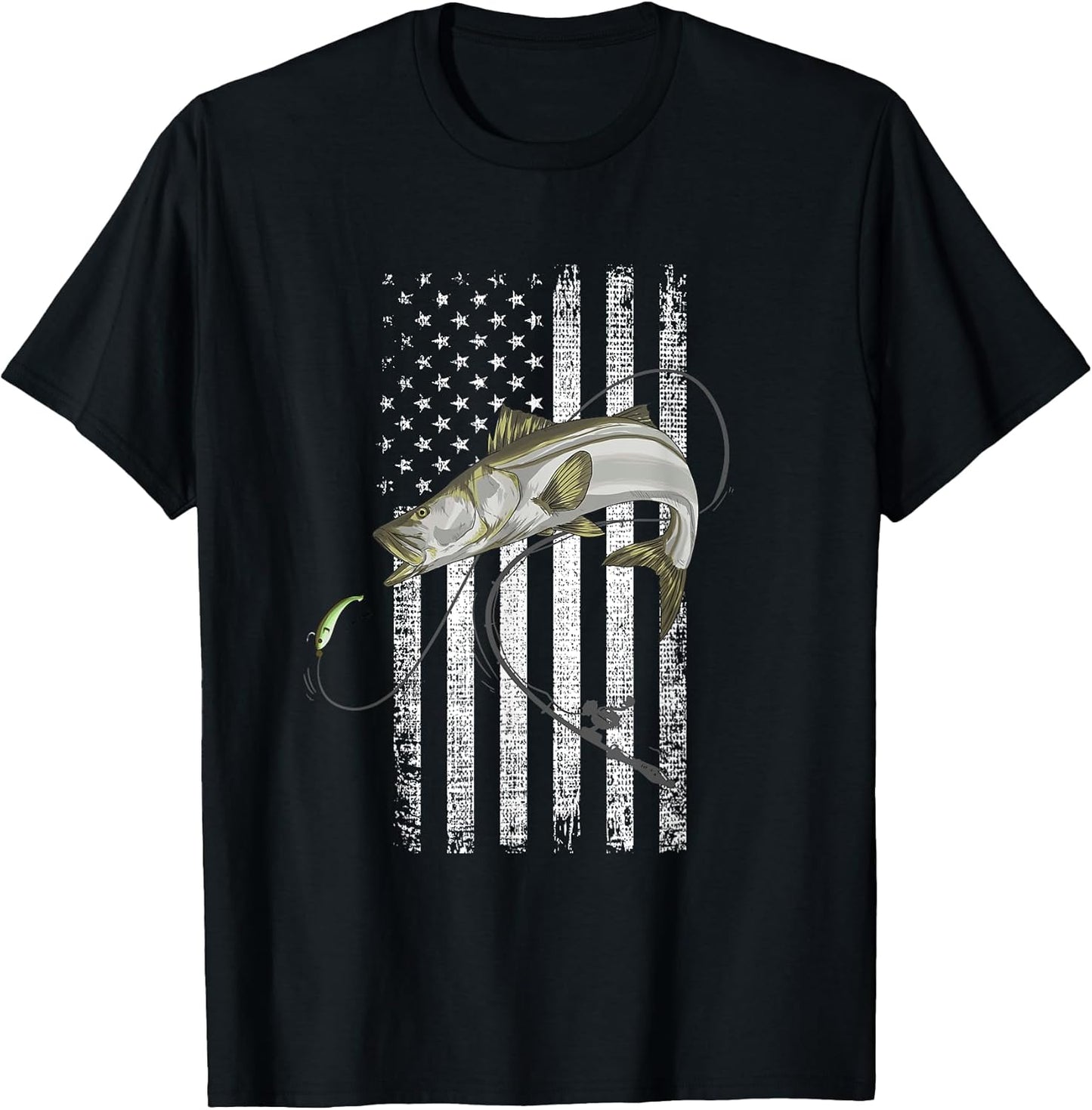American Flag Fishes different species clothes - Adult & Kids T-Shirts, Sweatshirts & Hoodies apparel design preview 1
