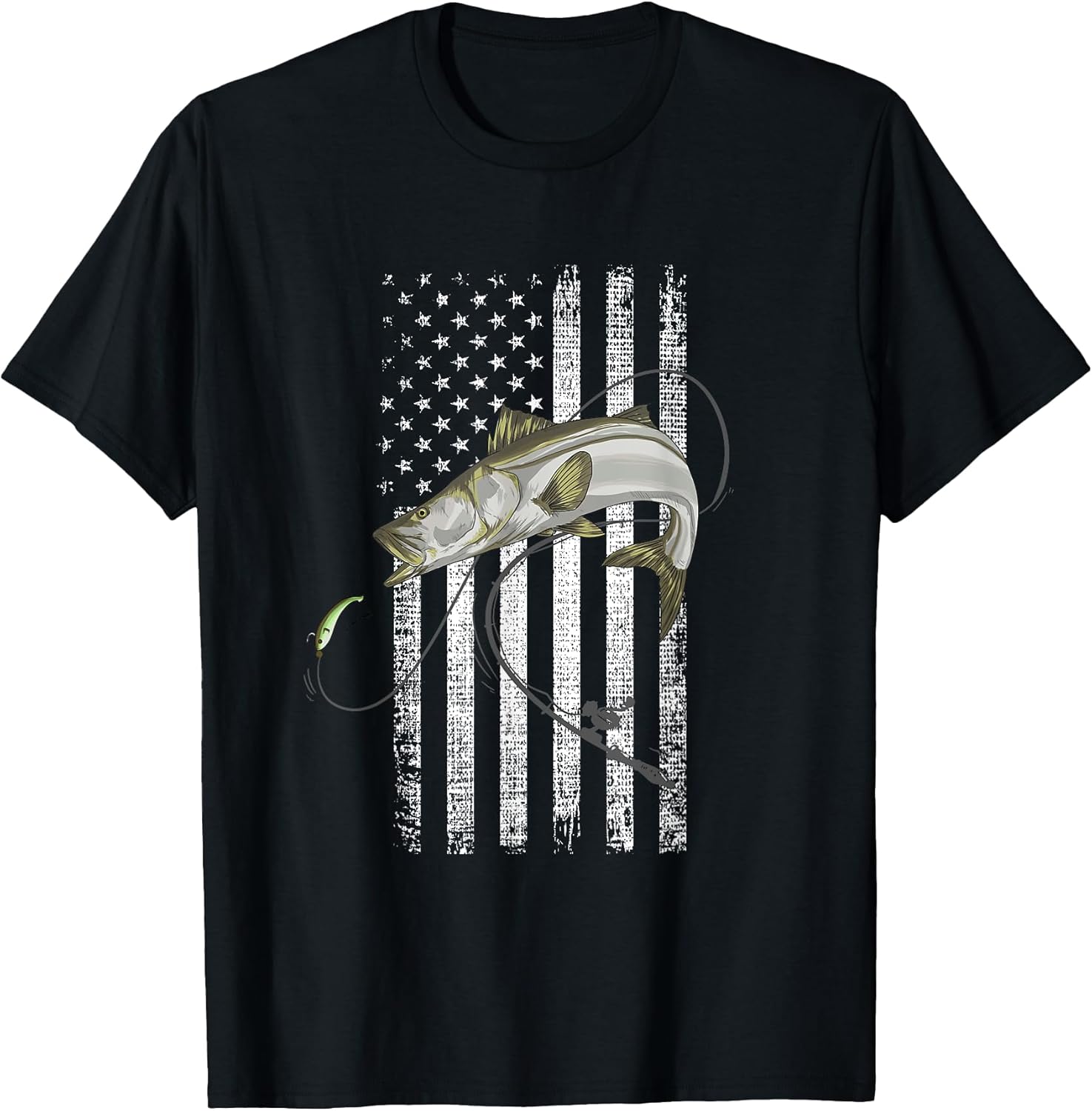 American Flag Fishes different species clothes - Adult & Kids T-Shirts, Sweatshirts & Hoodies apparel design preview 1