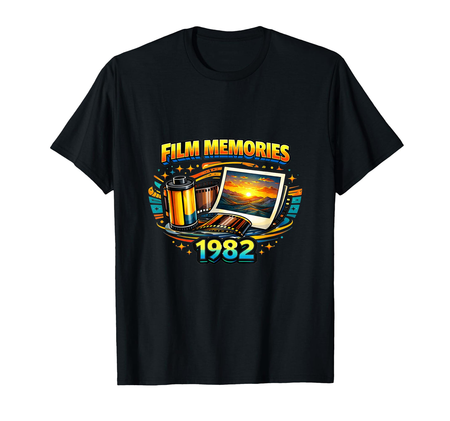 Film Photography Camera 1982 T-Shirt - Casual Everyday Wear Men Women - T-Shirt, Sweatshirt, Hoodie
