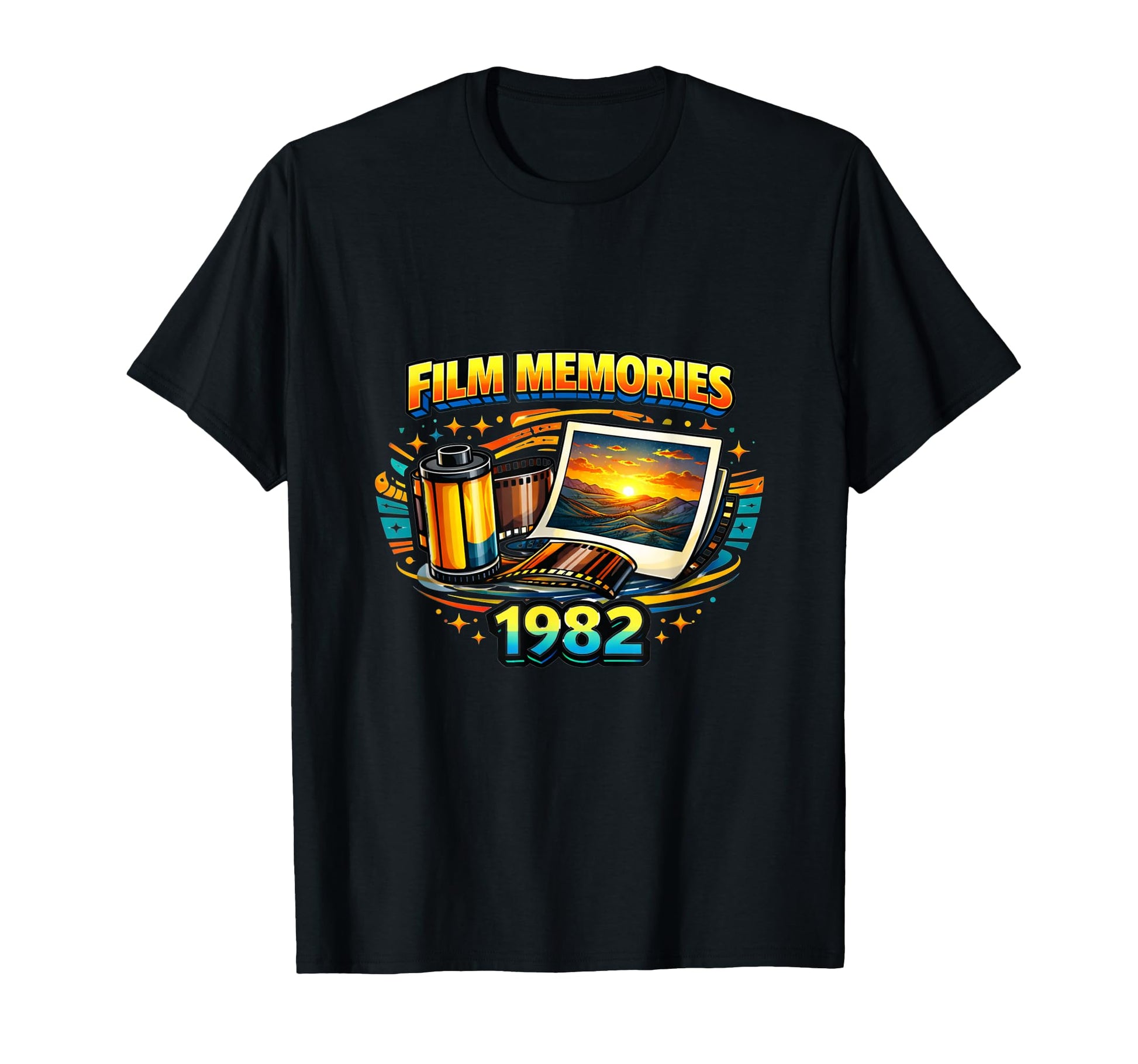 Film Photography Camera 1982 T-Shirt - Casual Everyday Wear Men Women - T-Shirt, Sweatshirt, Hoodie