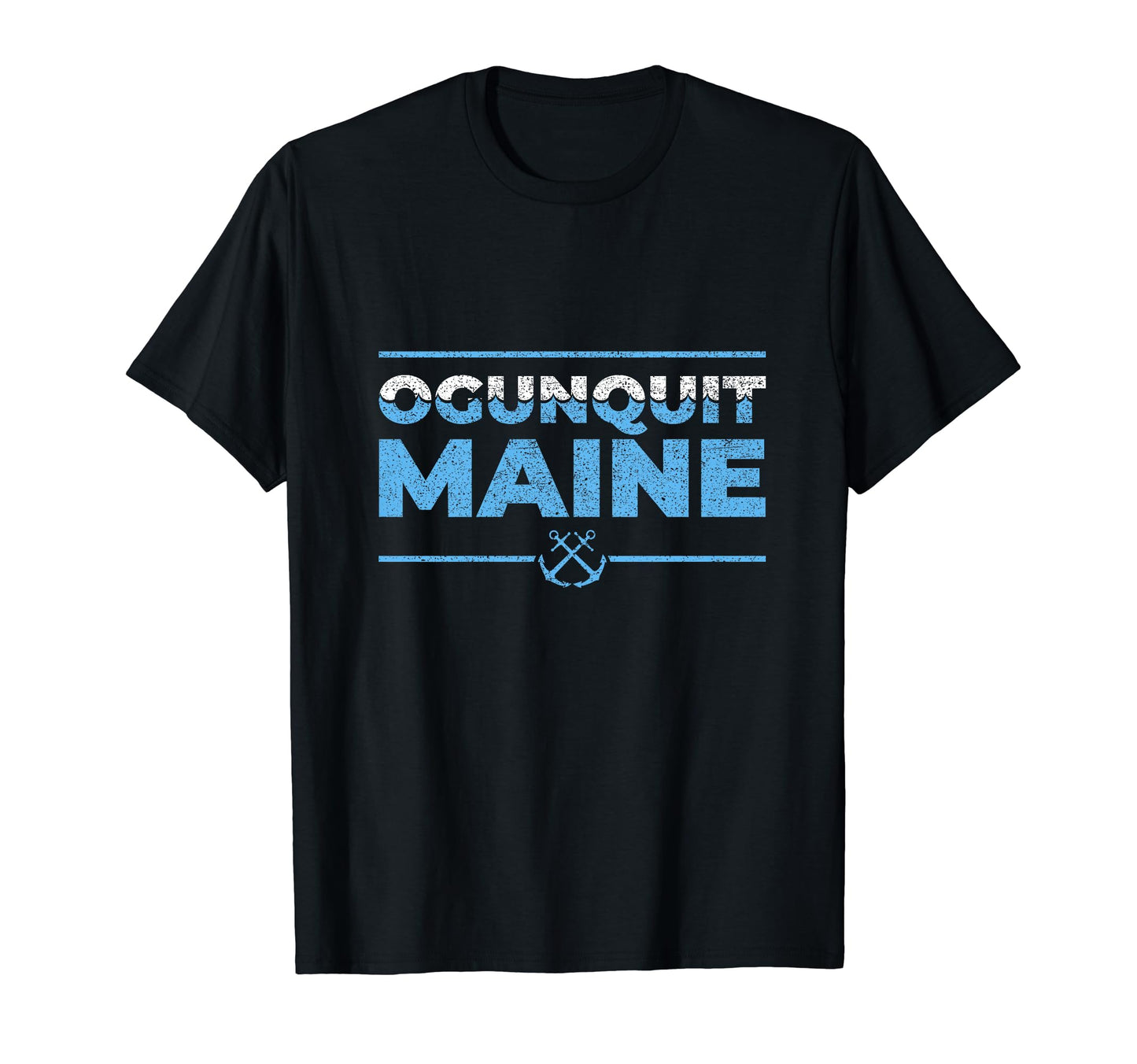 Ogunquit Maine Typography T-Shirt - Casual Everyday Wear Men Women - T-Shirt, Sweatshirt, Hoodie