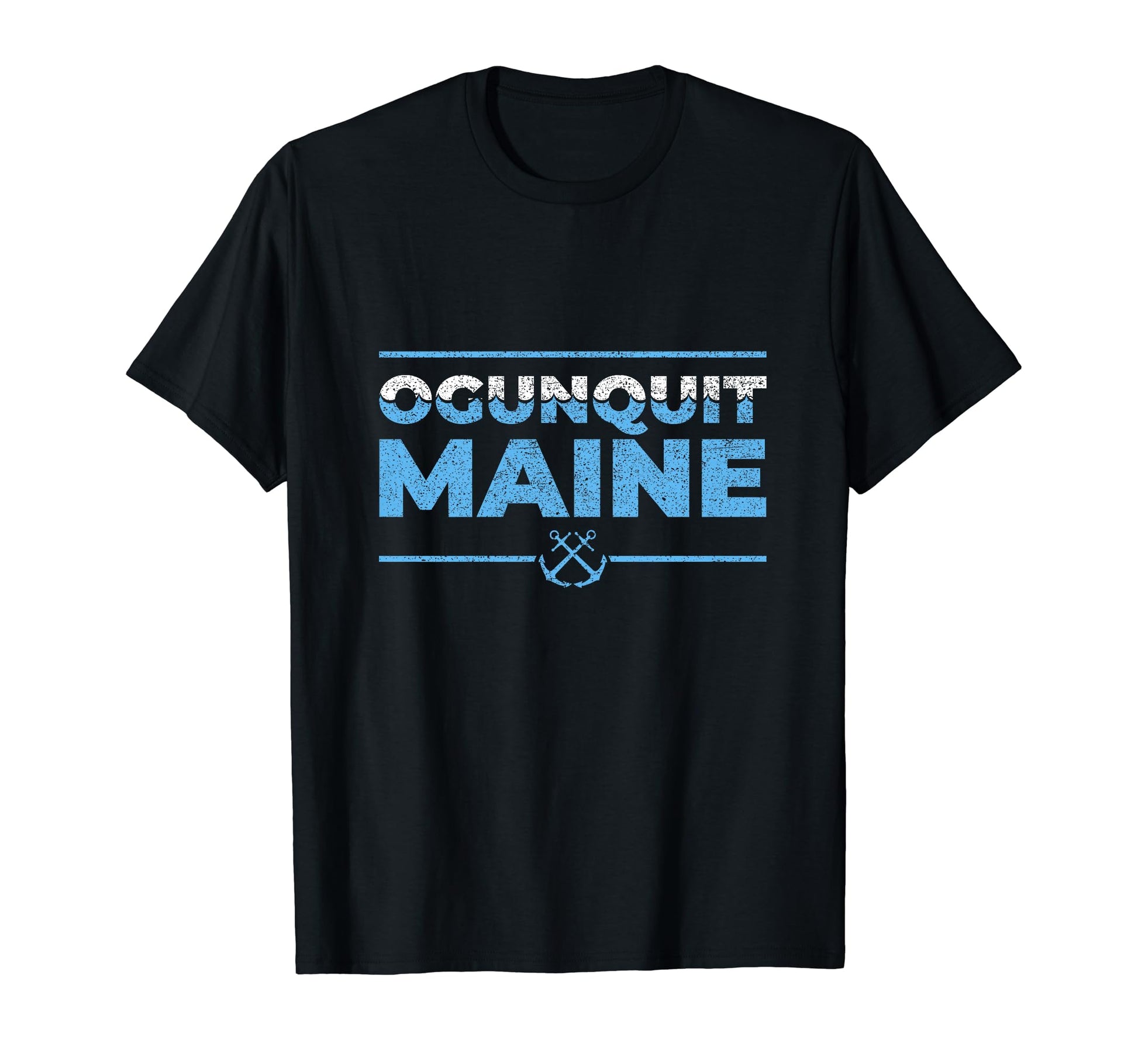 Ogunquit Maine Typography T-Shirt - Casual Everyday Wear Men Women - T-Shirt, Sweatshirt, Hoodie