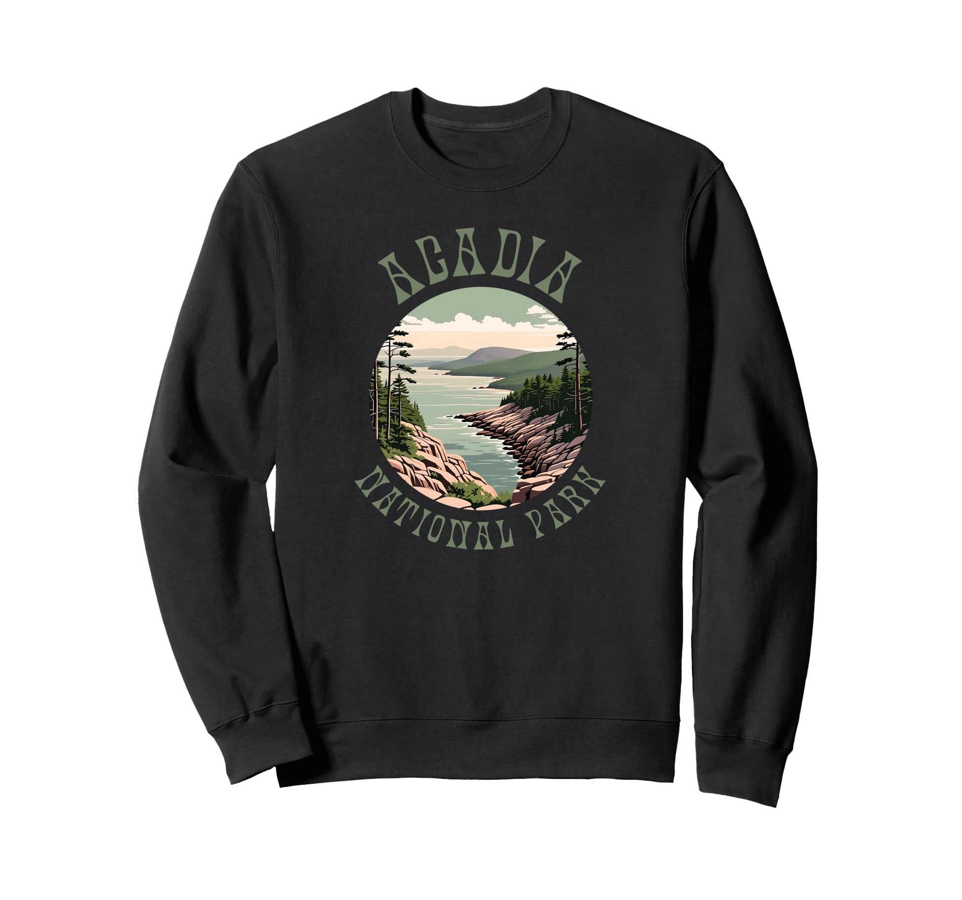 Acadia National Park Maine Bar Sweatshirt - Trendy Graphic Men Women - T-Shirt, Sweatshirt, Hoodie