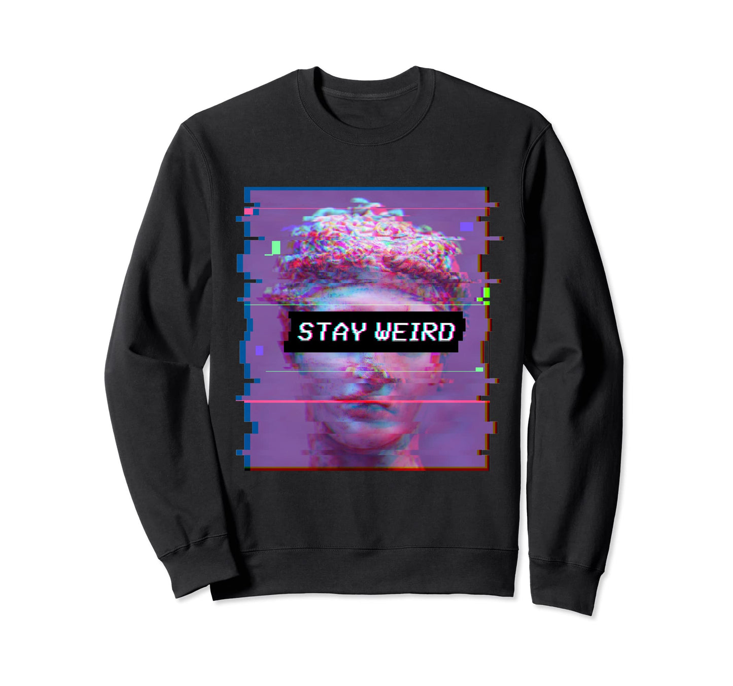 Vaporwave David Statue Aesthetic Sweatshirt - Aesthetic Graphic for Adults - T-Shirt, Sweatshirt, Hoodie