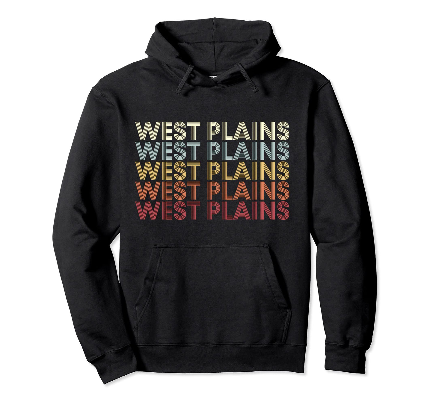 West Plains Missouri West Plains Mo Text Hoodie - Trendy Graphic Unisex - T-Shirt, Sweatshirt, Hoodie
