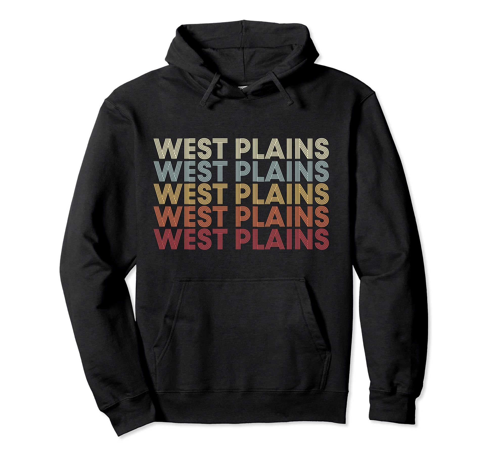 West Plains Missouri West Plains Mo Text Hoodie - Trendy Graphic Unisex - T-Shirt, Sweatshirt, Hoodie