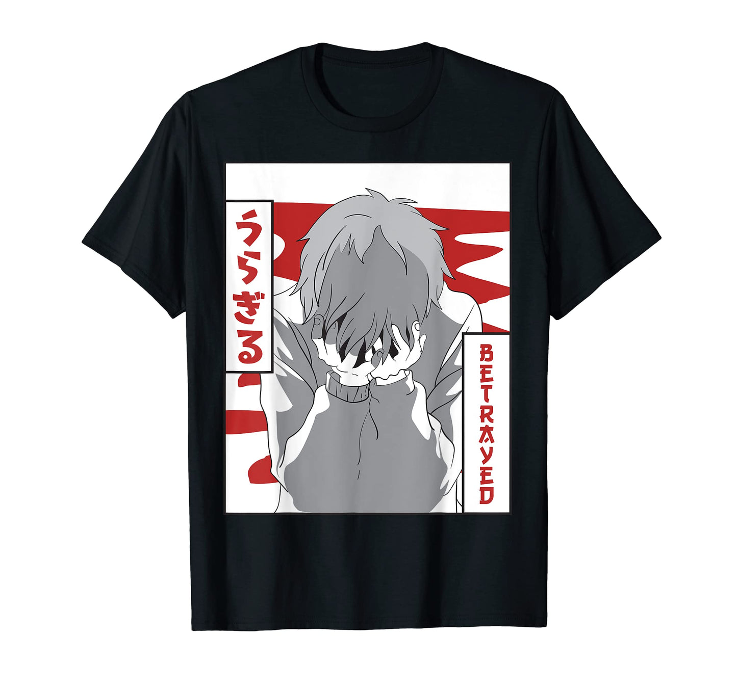 Emo Anime Japanese Vaporwave Aesthetic T-Shirt - Aesthetic Graphic Unisex - T-Shirt, Sweatshirt, Hoodie