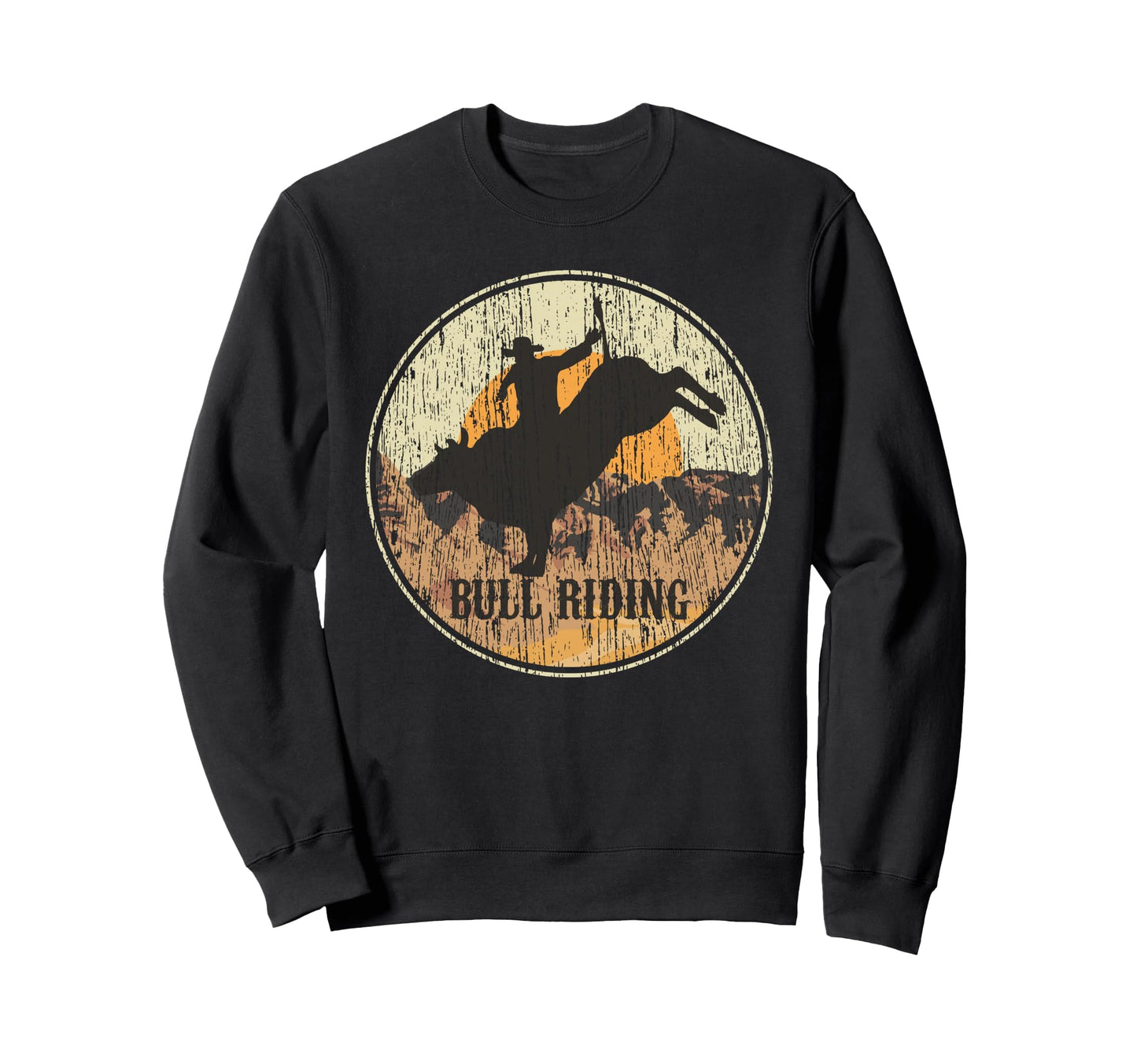 Bullriding Rodeo Western Country Sweatshirt - Custom Art Print Men Women - T-Shirt, Sweatshirt, Hoodie
