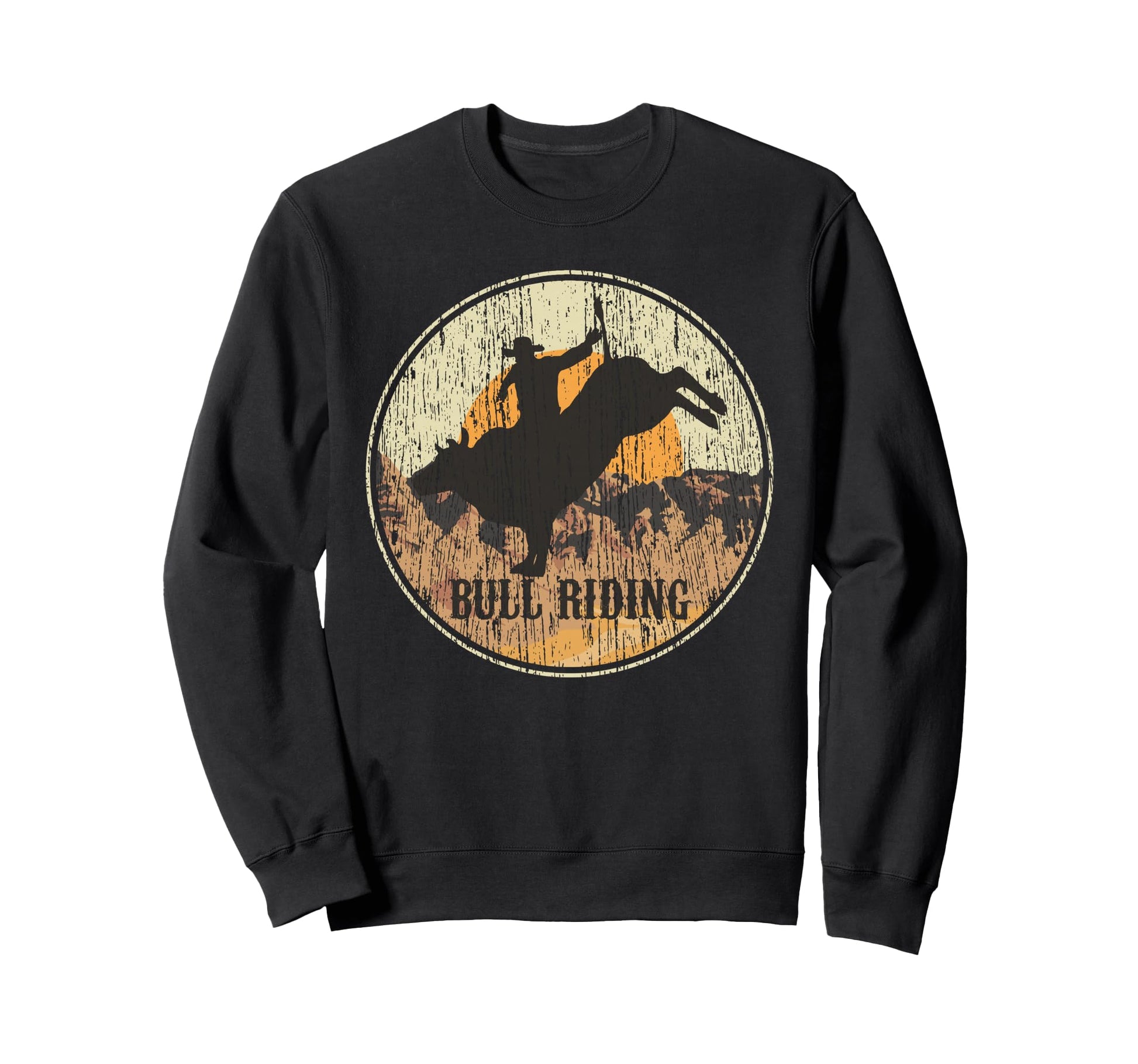 Bullriding Rodeo Western Country Sweatshirt - Custom Art Print Men Women - T-Shirt, Sweatshirt, Hoodie