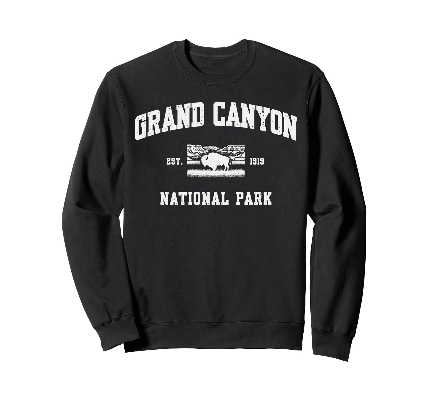 Grand Canyon National Park Sports Text Sweatshirt - Graphic Print Unisex - T-Shirt, Sweatshirt, Hoodie