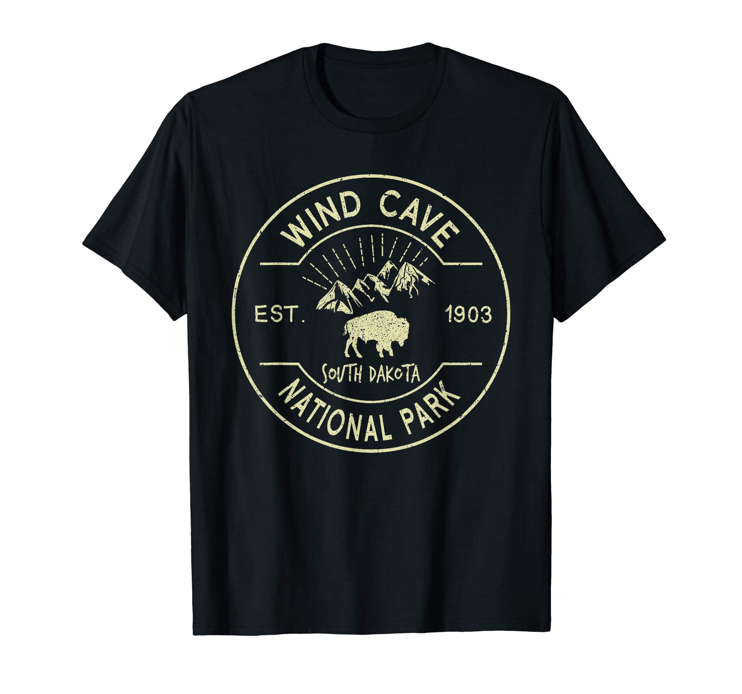 Wind Cave National Park Camping South T-Shirt - Unique Graphic Men Women - T-Shirt, Sweatshirt, Hoodie