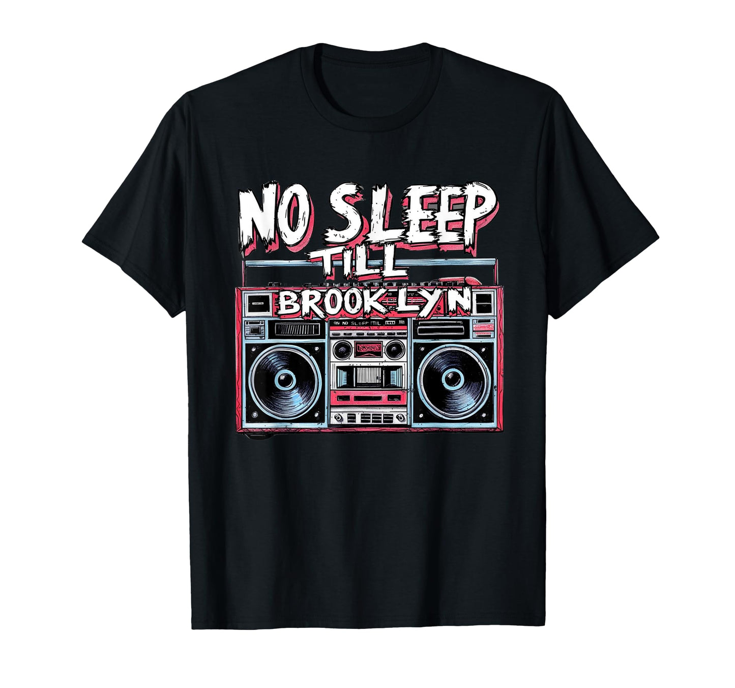 No Sleep Til Brooklyn Old School T-Shirt - Minimalist Print for Adults - T-Shirt, Sweatshirt, Hoodie