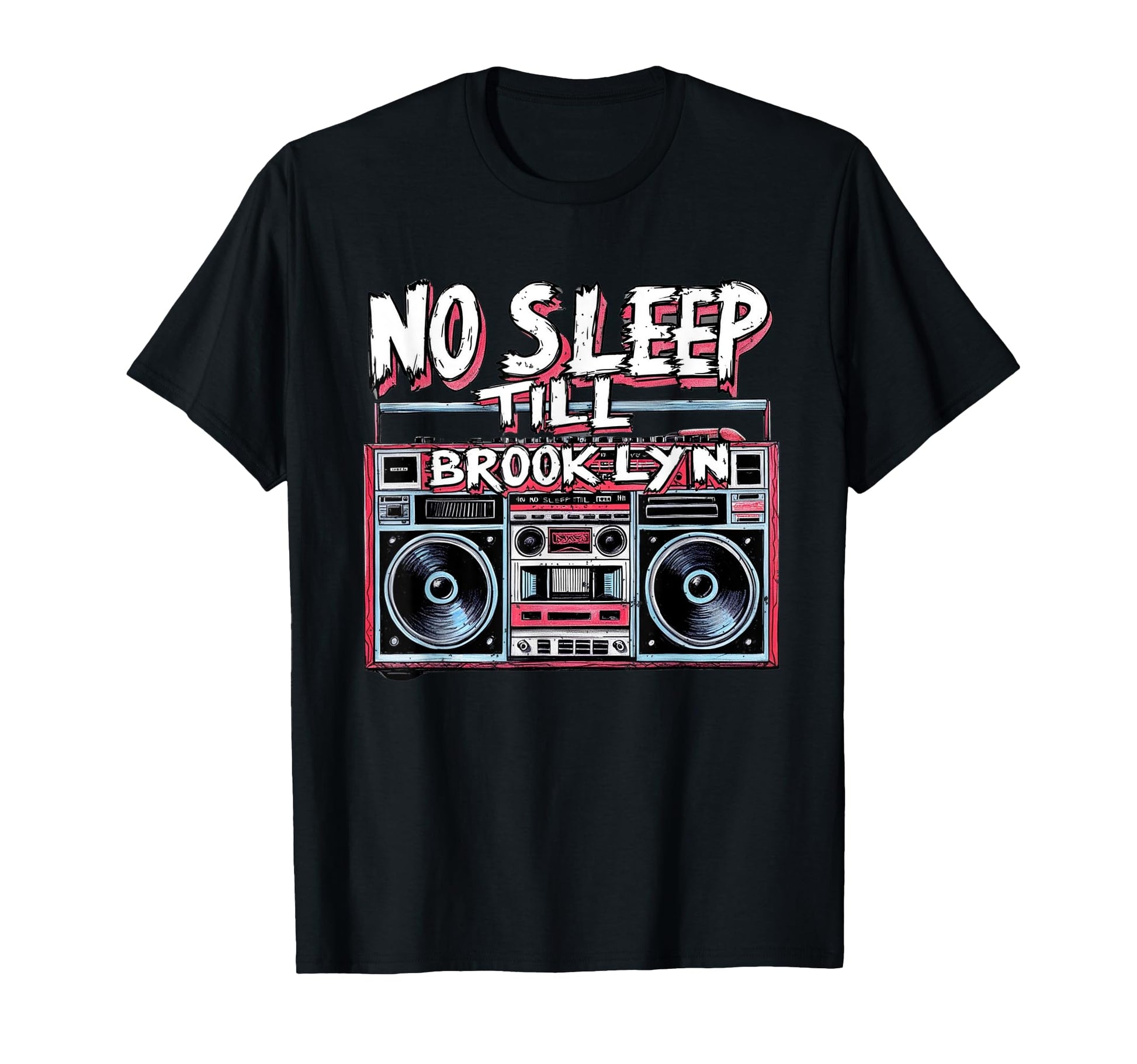No Sleep Til Brooklyn Old School T-Shirt - Minimalist Print for Adults - T-Shirt, Sweatshirt, Hoodie
