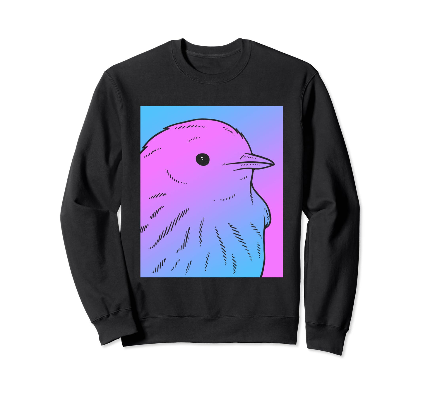 Vaporwave Warbler Aesthetic Pastel Sweatshirt - Unique Graphic for Adults - T-Shirt, Sweatshirt, Hoodie