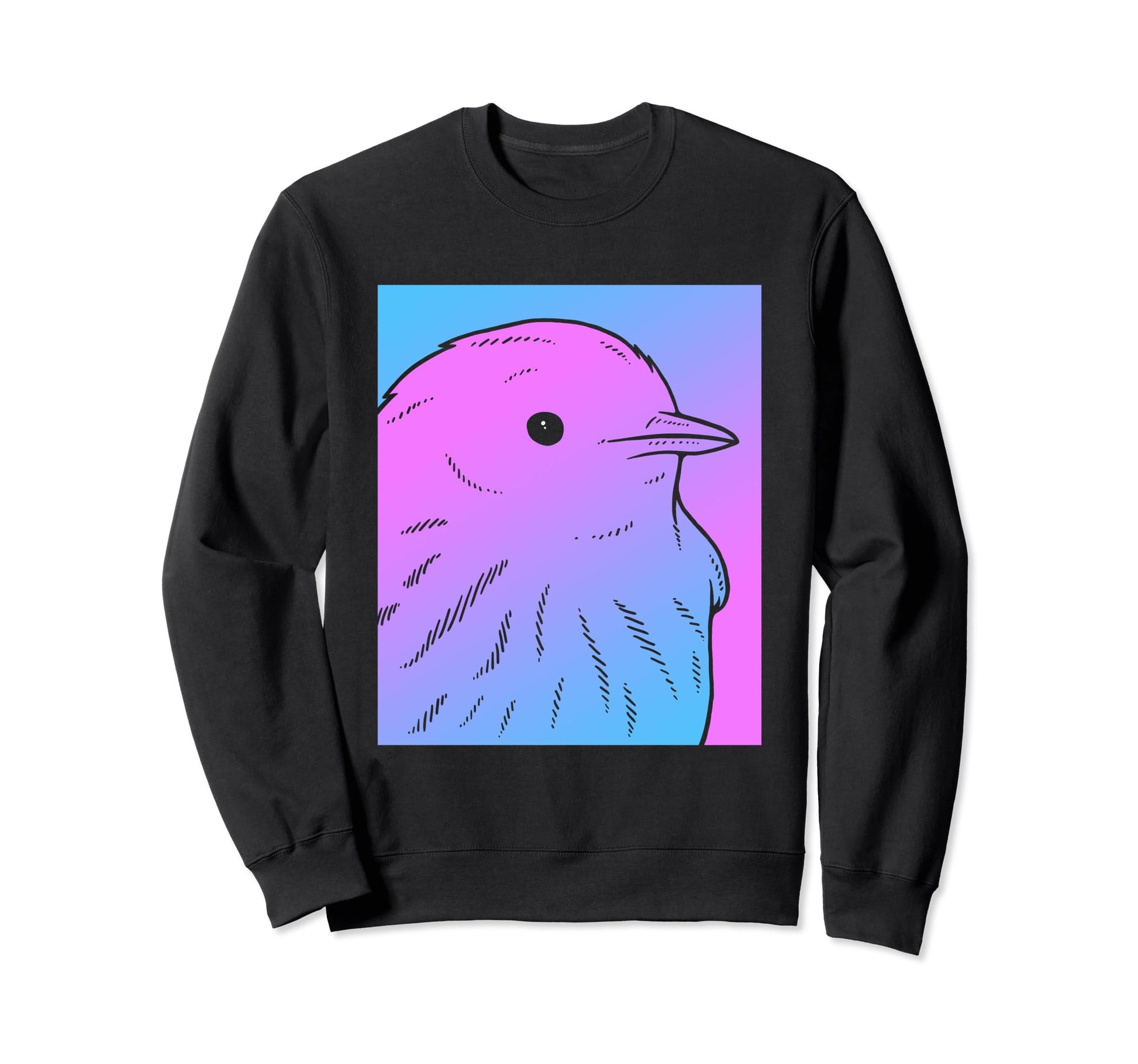 Vaporwave Warbler Aesthetic Pastel Sweatshirt - Unique Graphic for Adults - T-Shirt, Sweatshirt, Hoodie